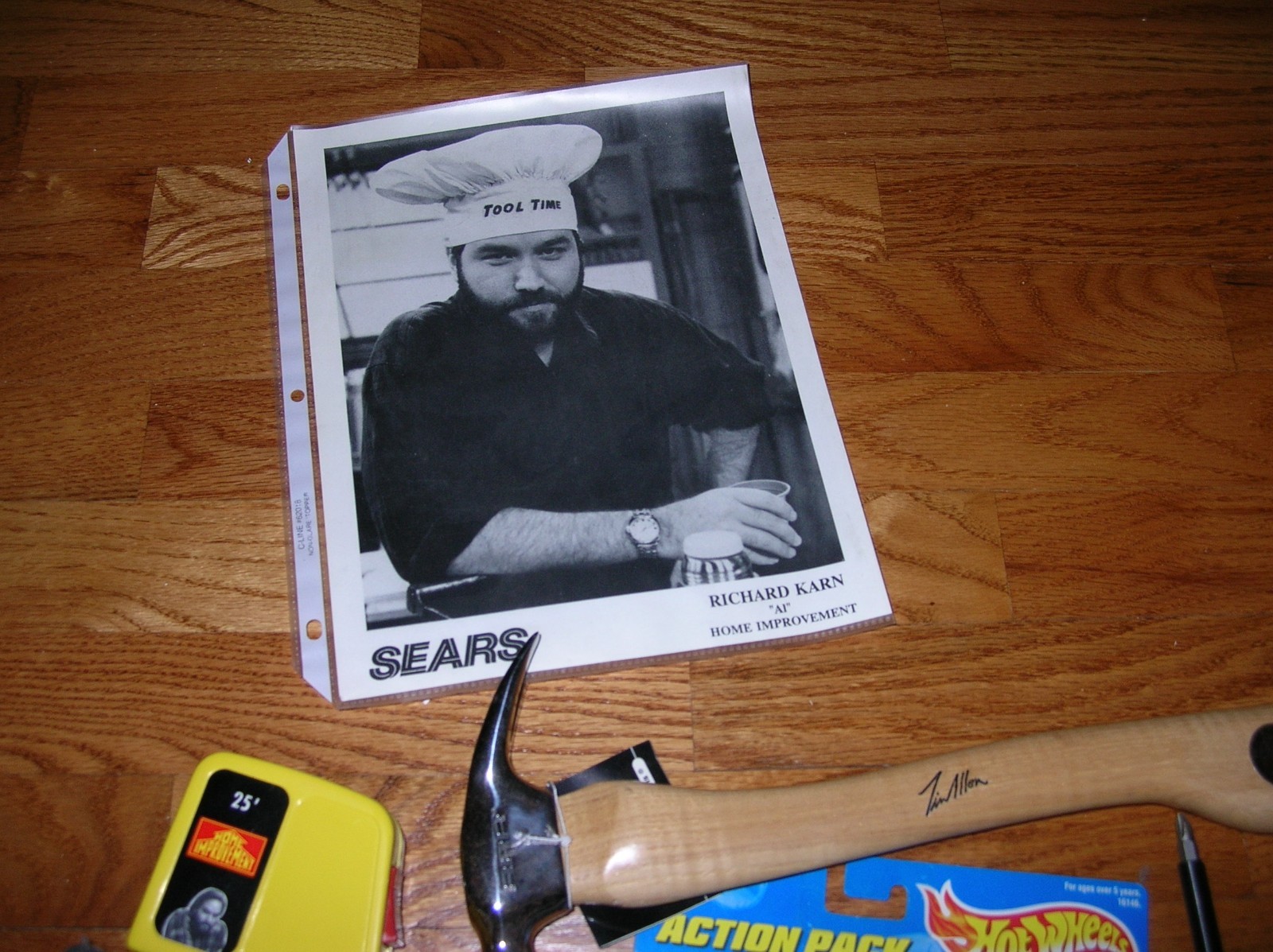 Taylor Tim Allen Hammer Screwdriver Tape Measure Ball Cap Karn HOT Wheels 1990