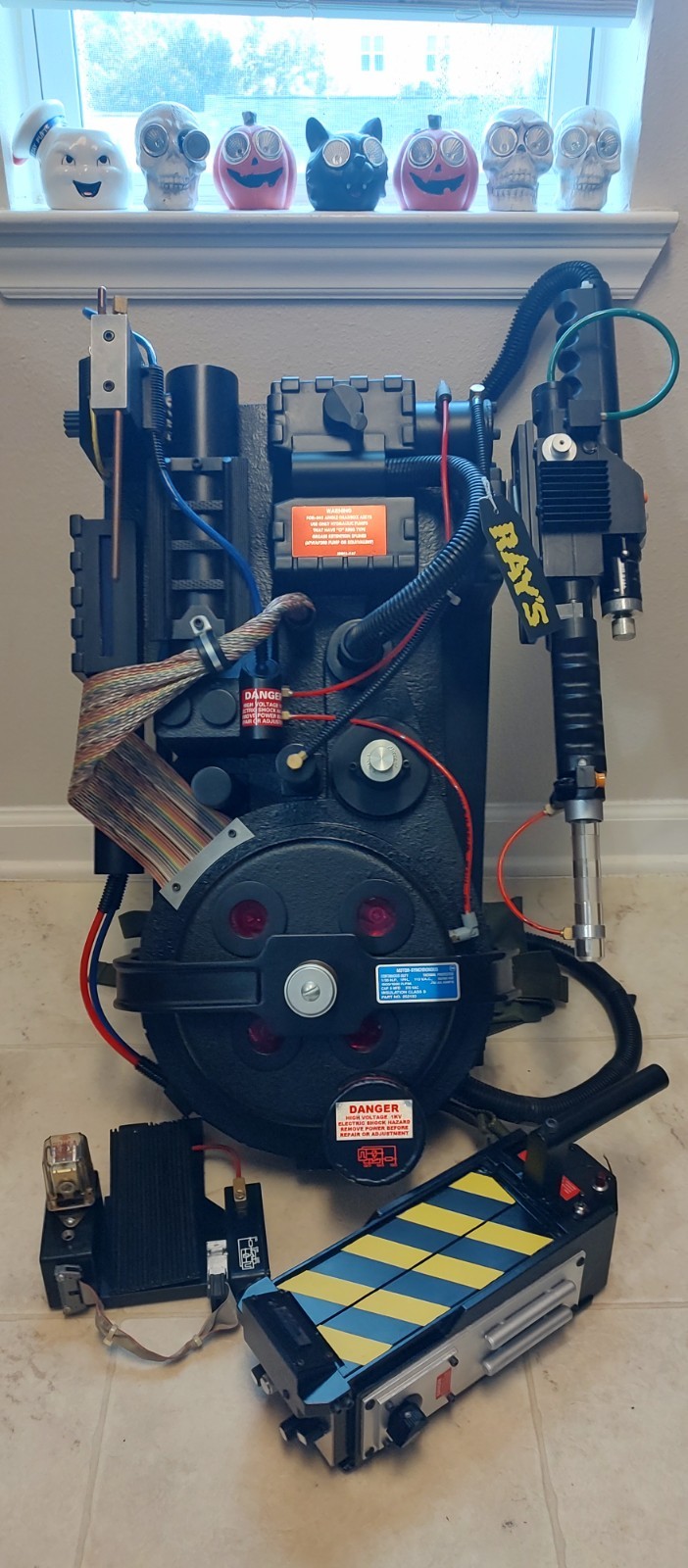 Ghostbusters Proton Pack & Trap w Matty Collector Wand & READ DESCRIPTION