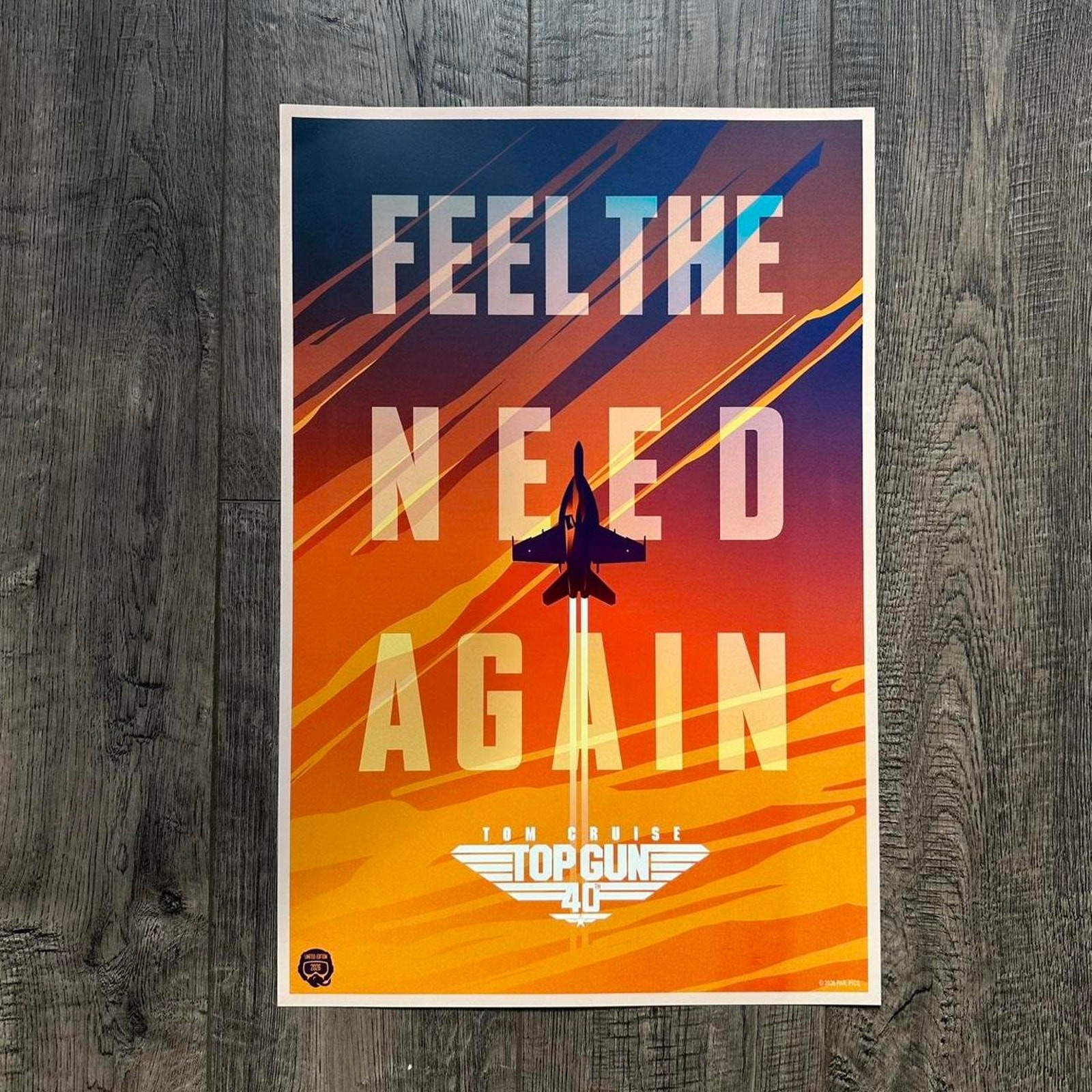 2026 Top Gun Maverick Tom Cruise Movie Promo Collectible Poster