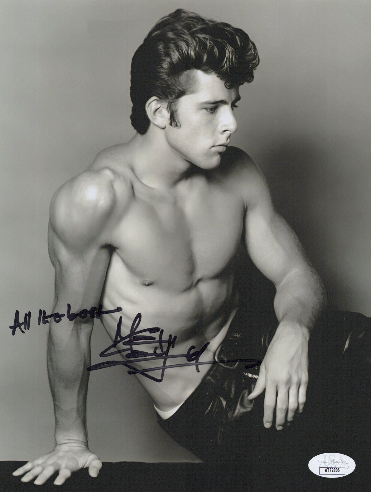 MAXWELL CAULFIELD HAND Signed GREASE 2 8×10 MICHAEL Autograph Photo JSA COA CERT