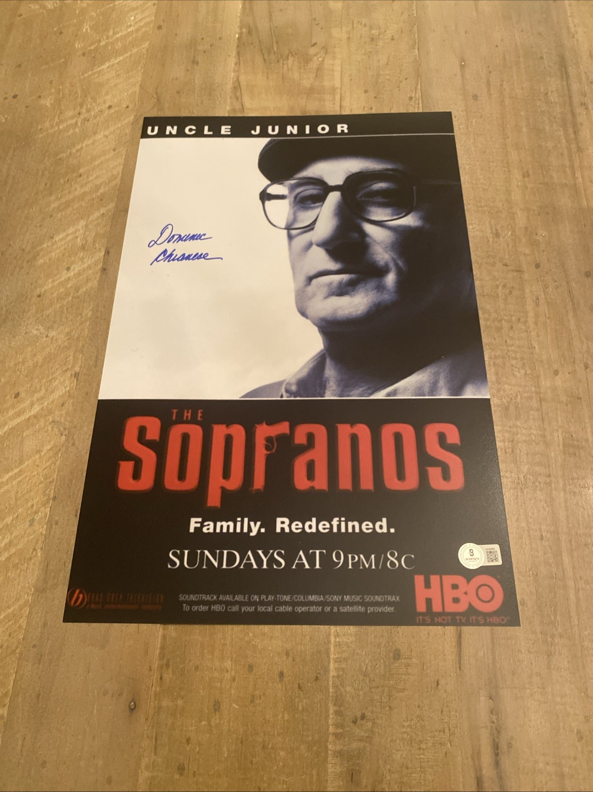Dominic Chianese Signed Sopranos 11X17 Photo Promo Poster -Uncle Junior. Beckett