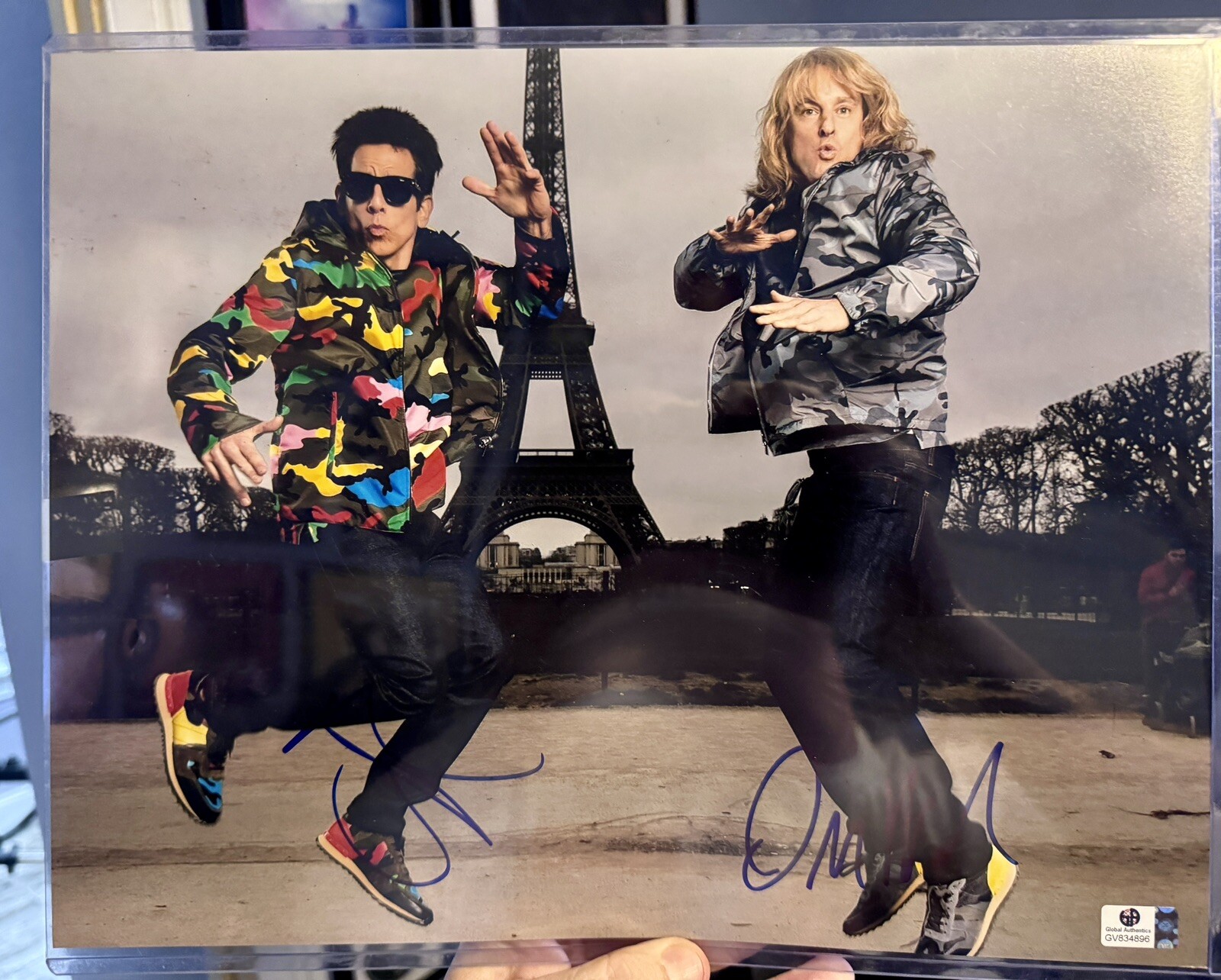 Ben Stiller and Owen Wilson autographed Zoolander 11 x 14 with COA