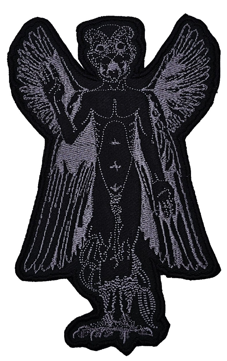 PAZUZU GRAY (shaped border) EMBROIDERED PATCH