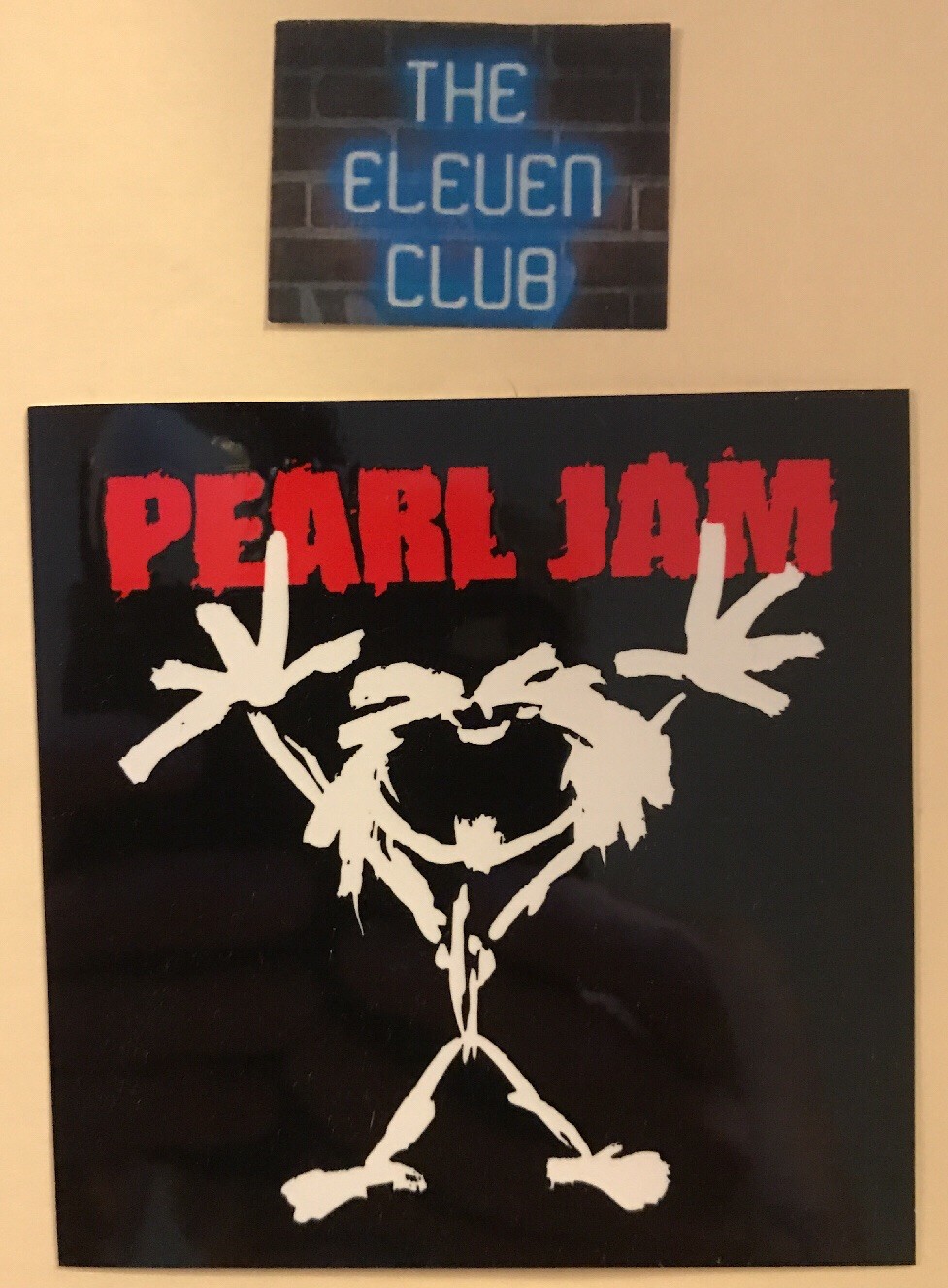 Pearl Jam Sticker VTG Promo TEN 1991 Alive Guy Vedder MINT LP 45 CD STICK GOD LE