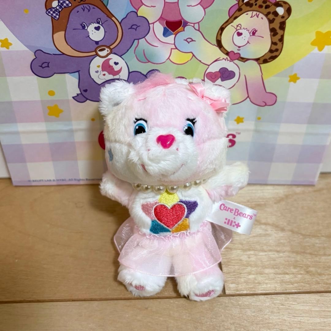 Care Bears x ILLIT Wonhee True Heart Bear Keychain Plush W11cm W/Tag NEW