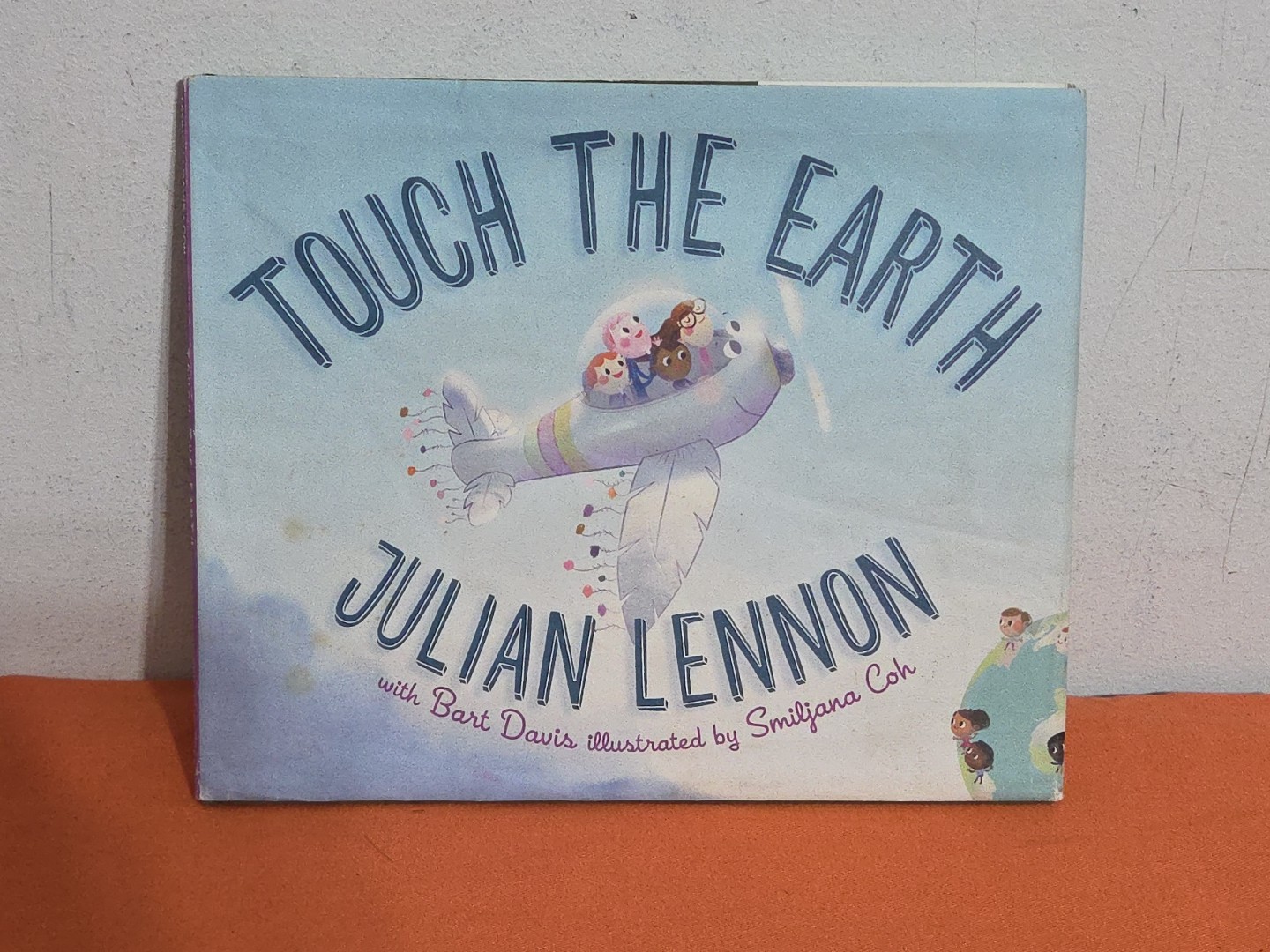 Julian Lennon Autographed/Signed Touch The Earth Hardcover Book