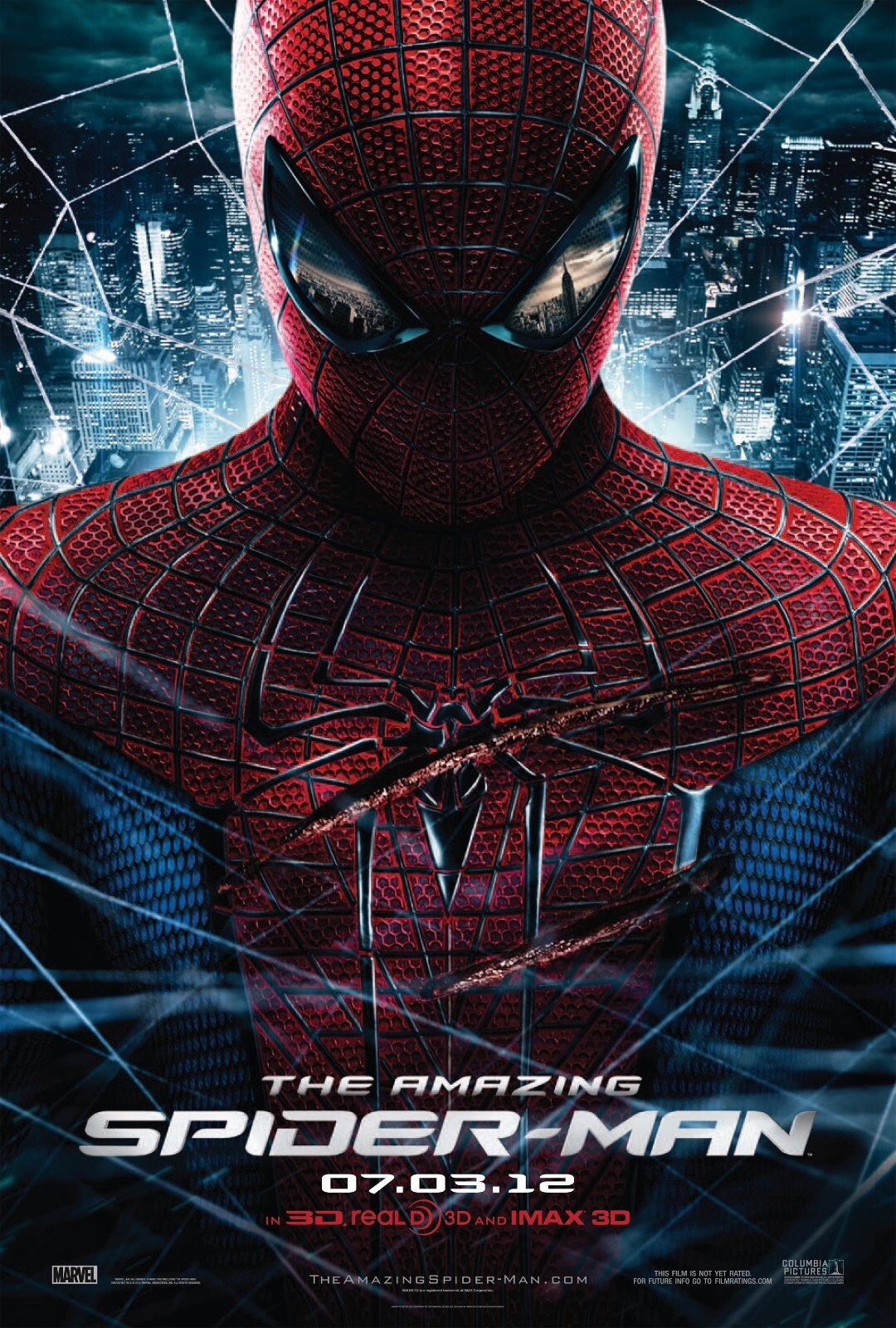 2012 The Amazing Spiderman Movie Poster 11X17 Peter Parker Garfield Marvel 🕷🍿