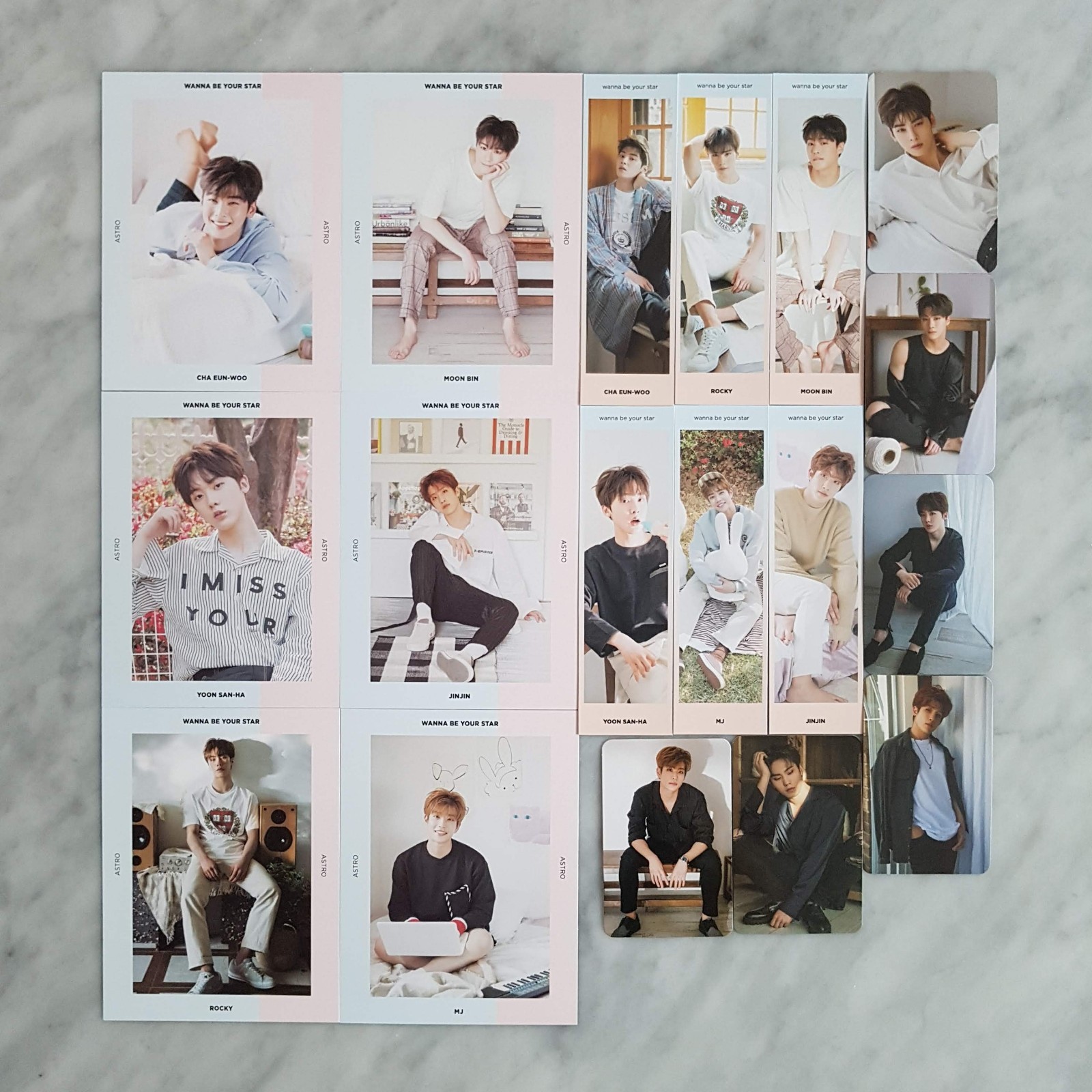 ASTRO Makestar 2nd Official Goods Photocard Postcard Poster Bookmark
