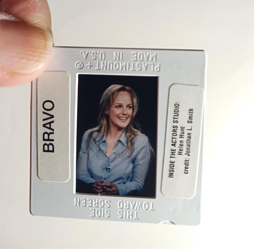 INSIDE THE ACTORS STUDIO BRAVO PRESS KIT ONE (1) 35MM SLIDE HELEN HUNT