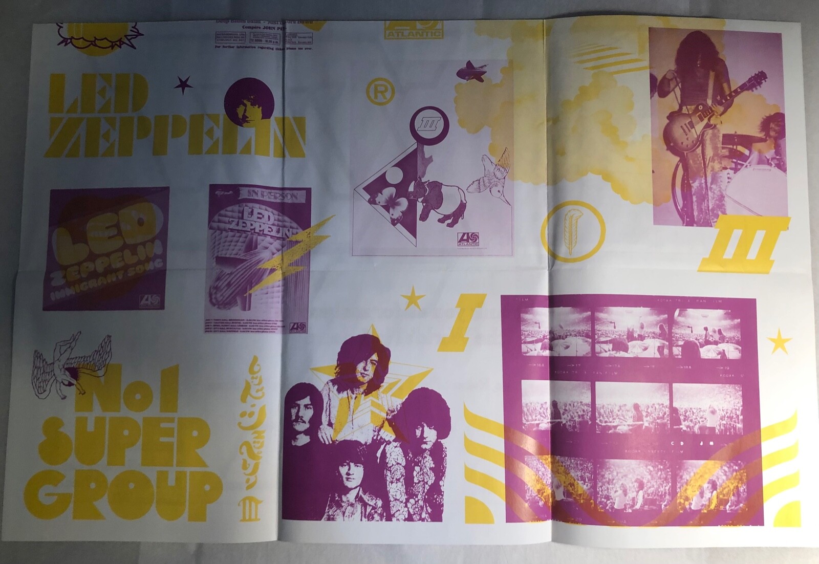 Led Zeppelin / Exclusive 2014 Urban Outfitters Poster w Slv / 27″ x 20″ / Mint