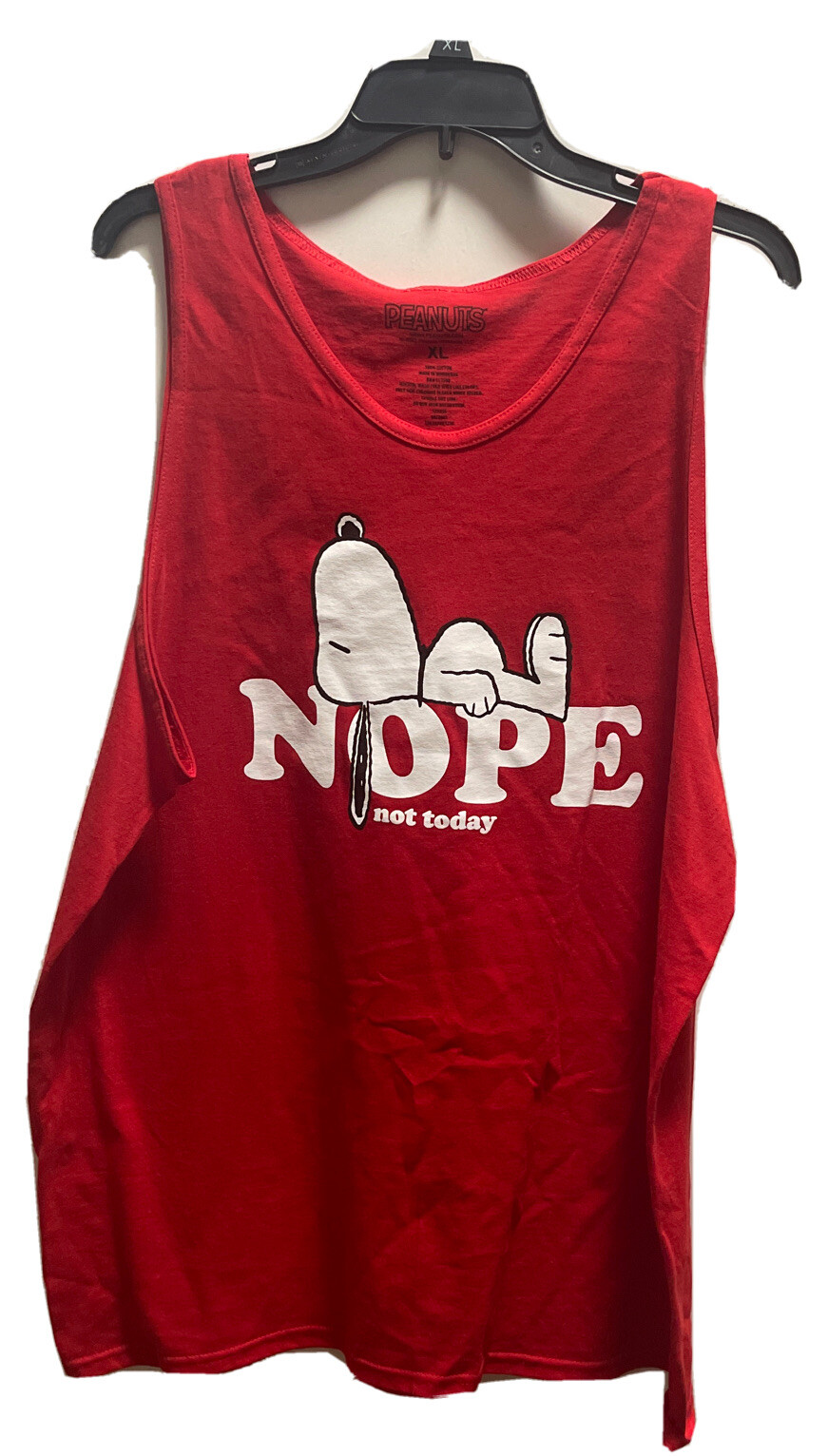 Snoopy Tank Top Small Adult Unisex Sleeveless NEW