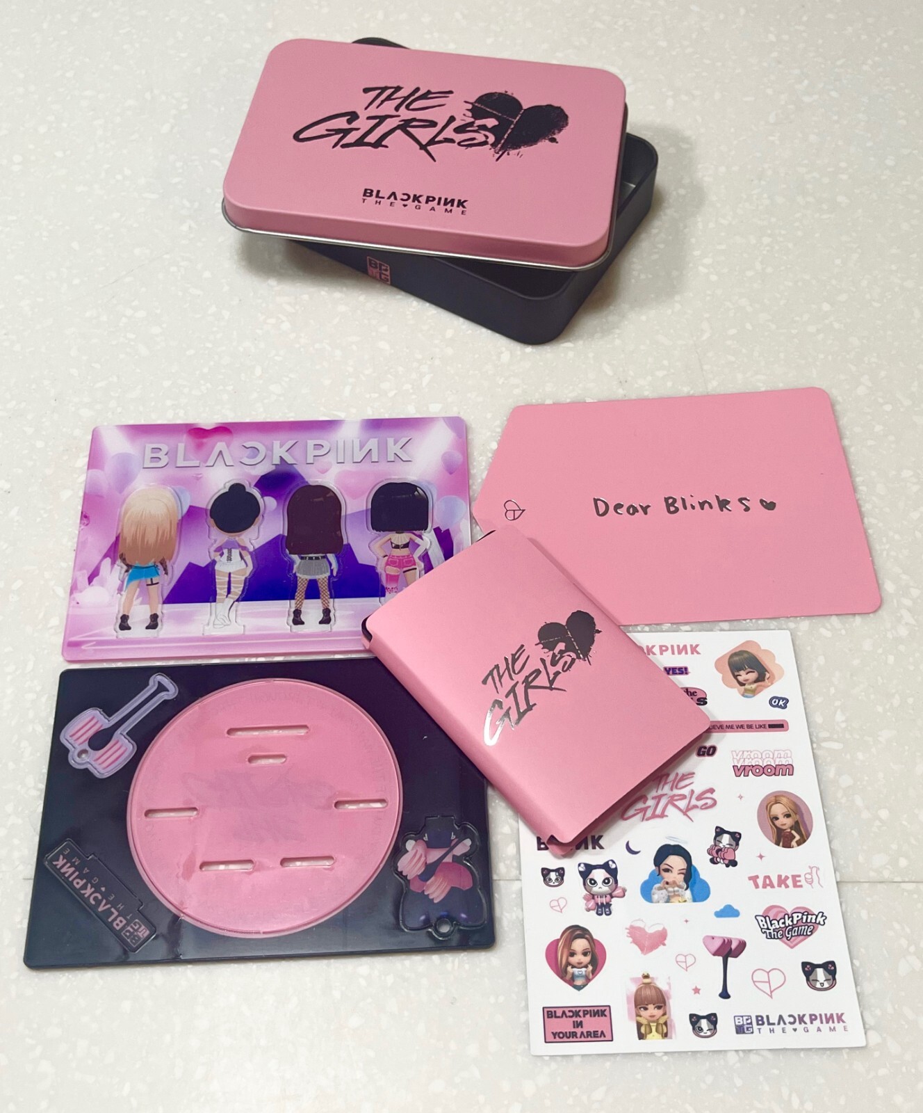 BLACKPINK (The Game) ~ Tin Set (Pink Version) ~ Brand New & Factory Seal ~ K-POP