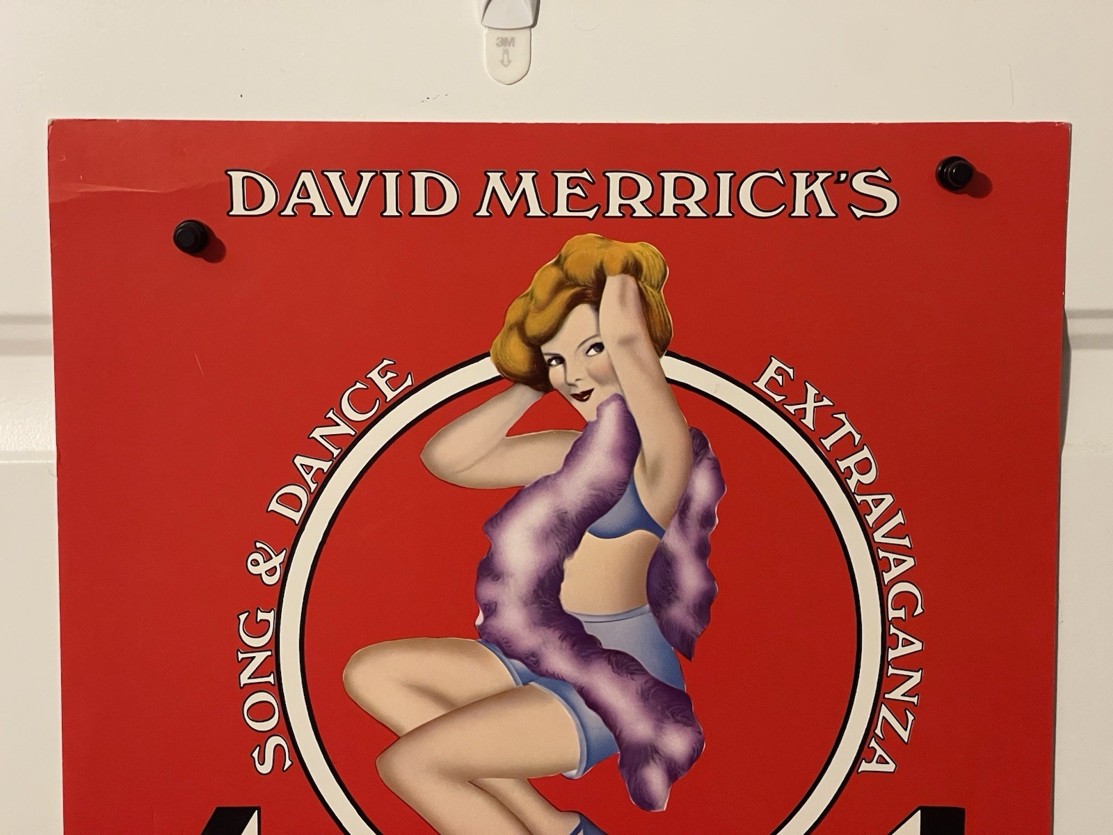 FRAMED Original 42nd Street Broadway Window Card Poster 14” x22” Tony Awards