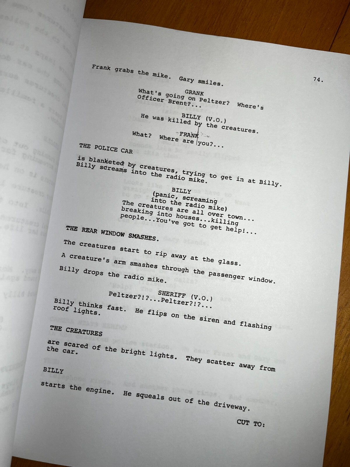 Gremlins Script Signed- Autograph Reprints- 114 Pages Long