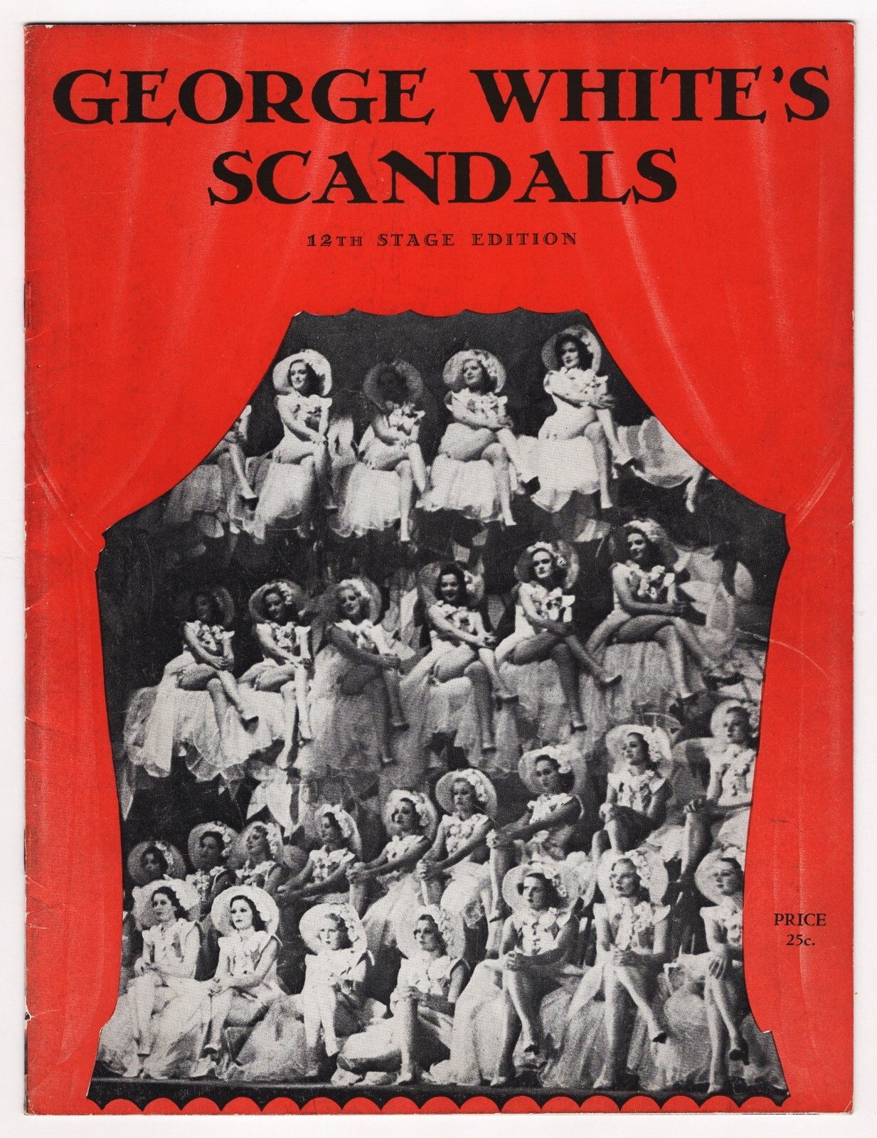 Helen Morgan “GEORGE WHITE’S SCANDALS” Willie and Eugene Howard 1935 Program