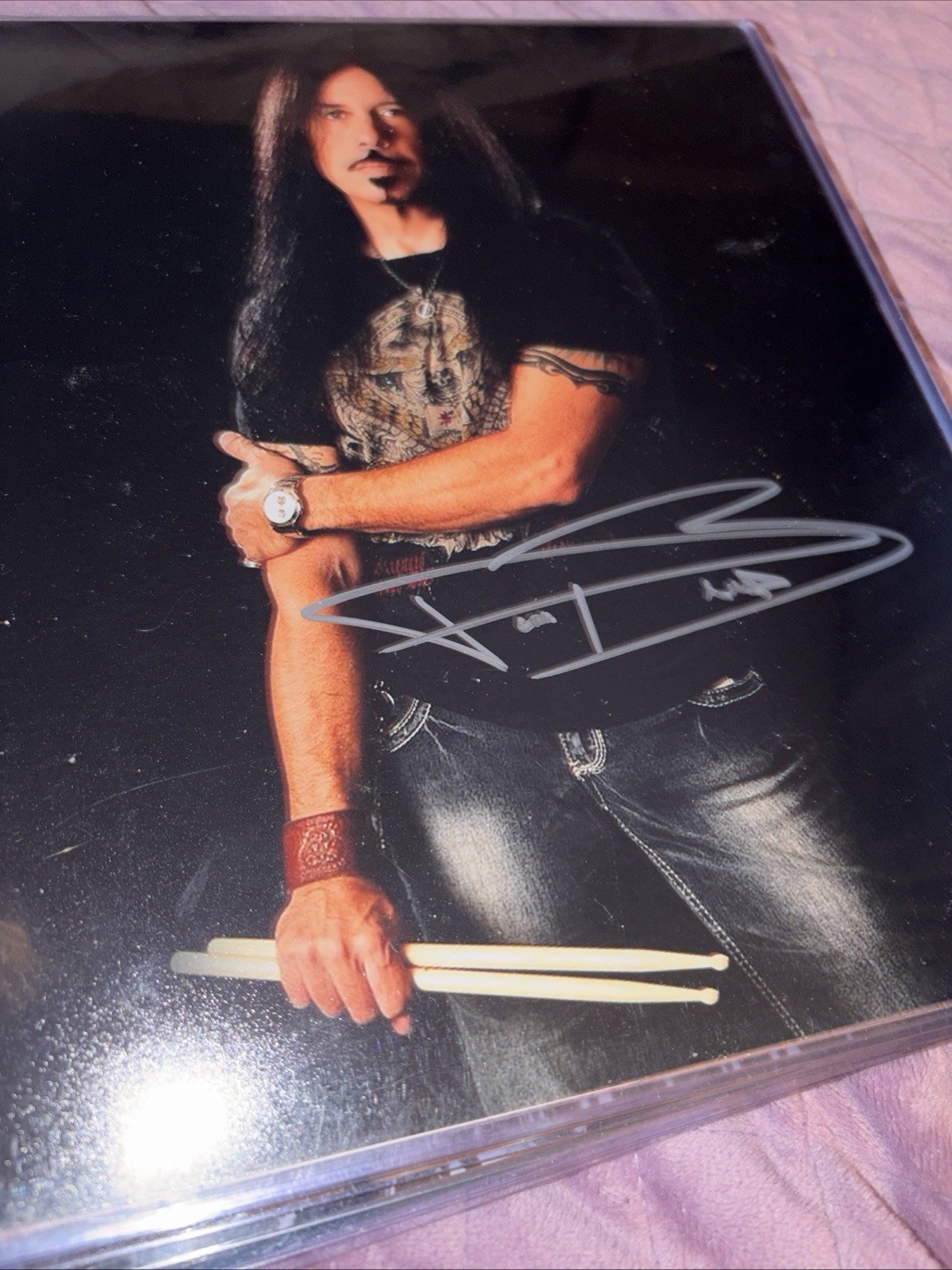 FRANKIE BANALI QUIET RIOT RIP Signed 8×10 A1 COA worldwide ship