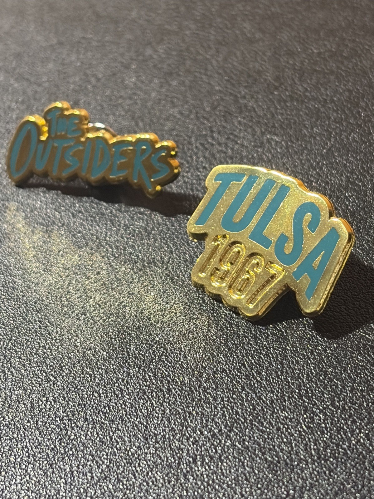 “The Outsiders” & “Tulsa 1967” Musical Broadway Enamel Lapel Pin Set of 2