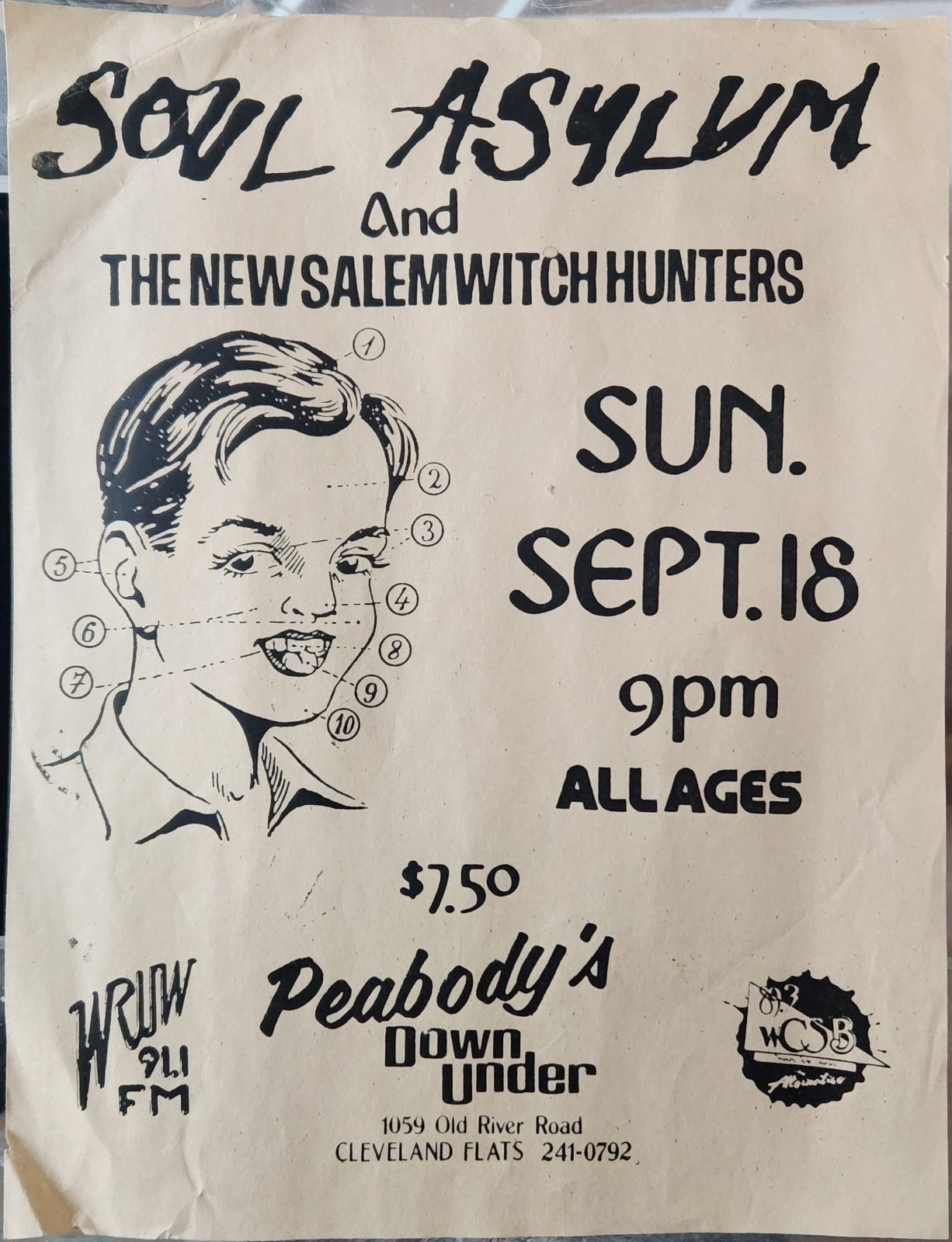 Soul Asylum Flyer Peabodys Cleveland Ohio