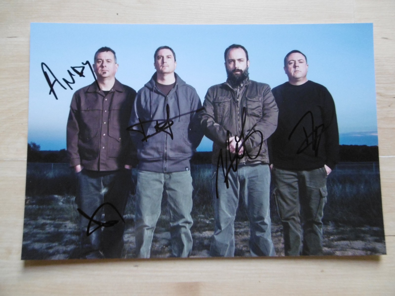 Clutch Band full signed 8×12 inch photo autographs