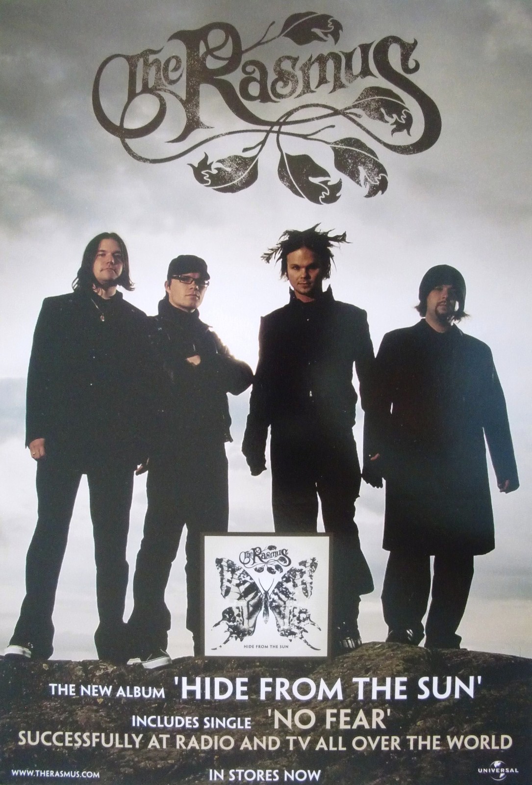 THE RASMUS “HIDE FROM THE SUN” THAILAND PROMO POSTER – Finland Alt Metal Music
