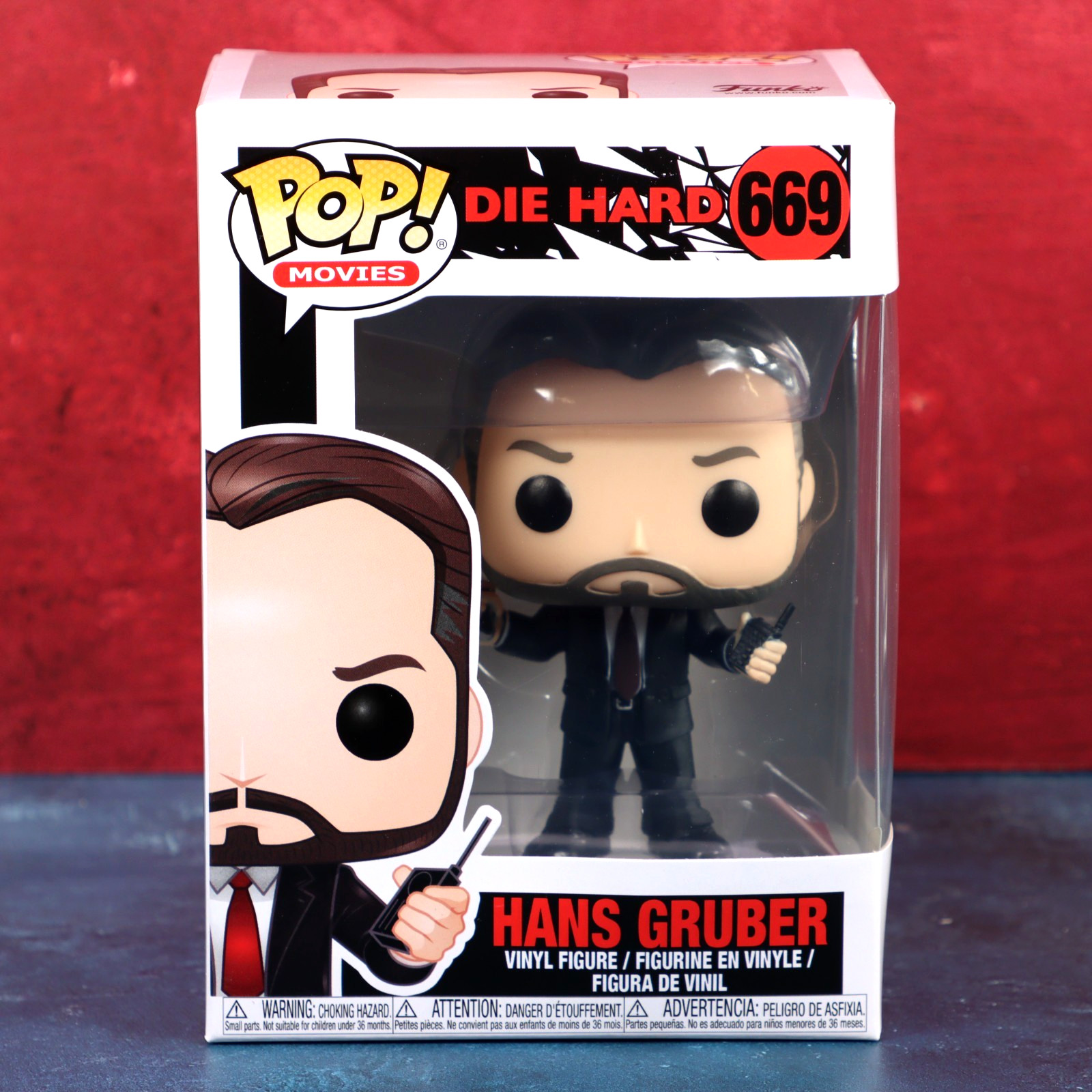 Funko Pop Vinyl Die Hard 669 Hans Gruber Alan Rickman 2018 With Protector