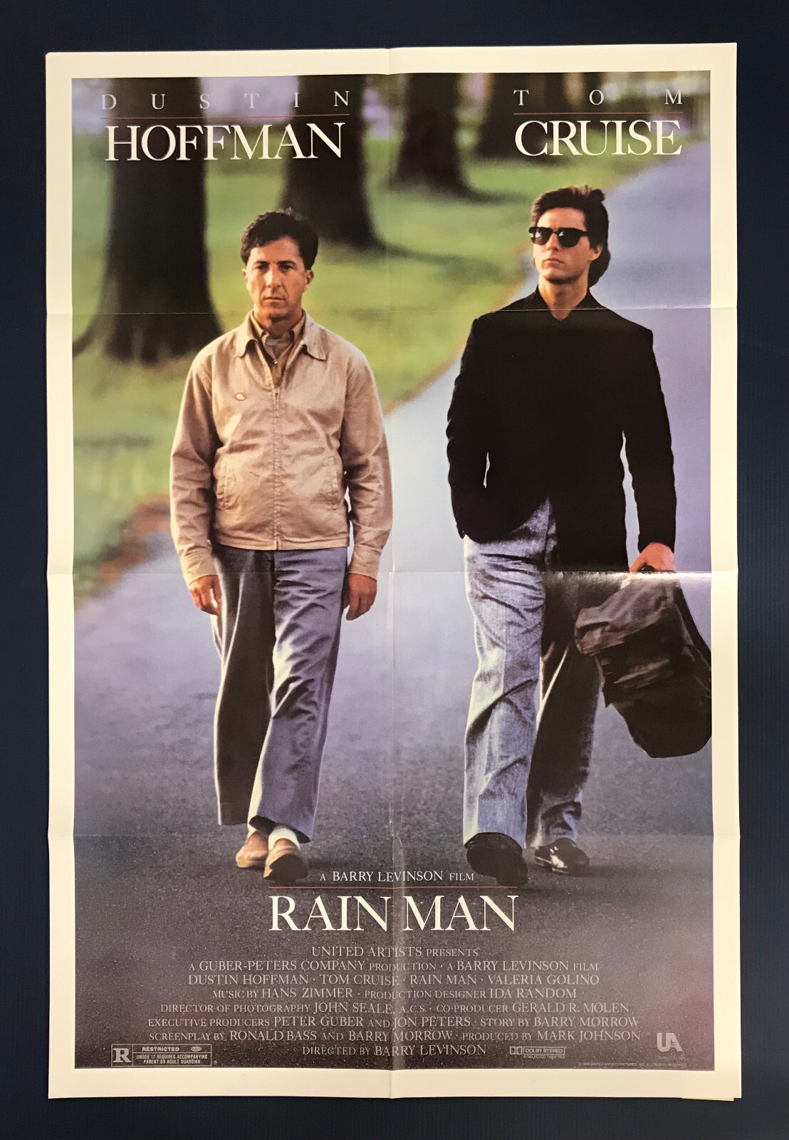 RAIN MAN (1988) Original Folded Movie Poster