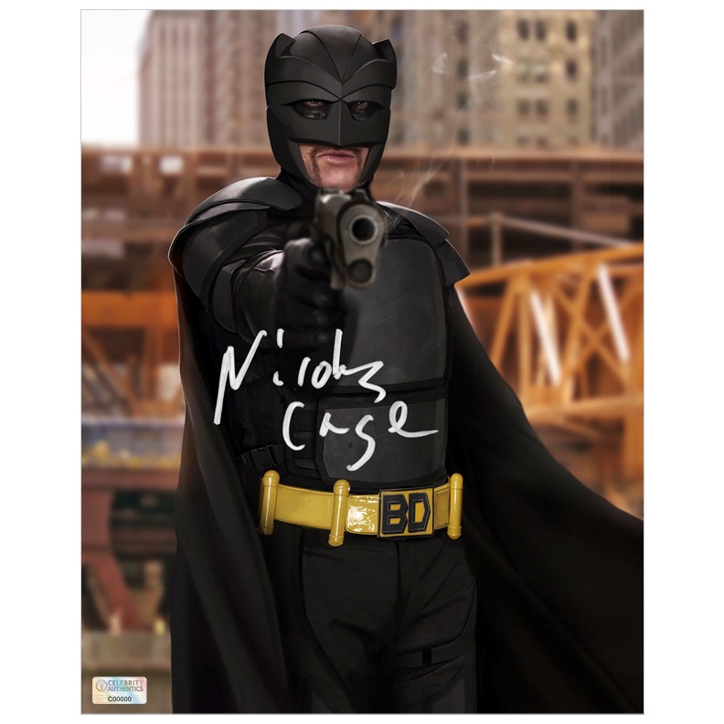 Nicolas Cage Autographed 2010 Kick-Ass Big Daddy 8×10 Photo