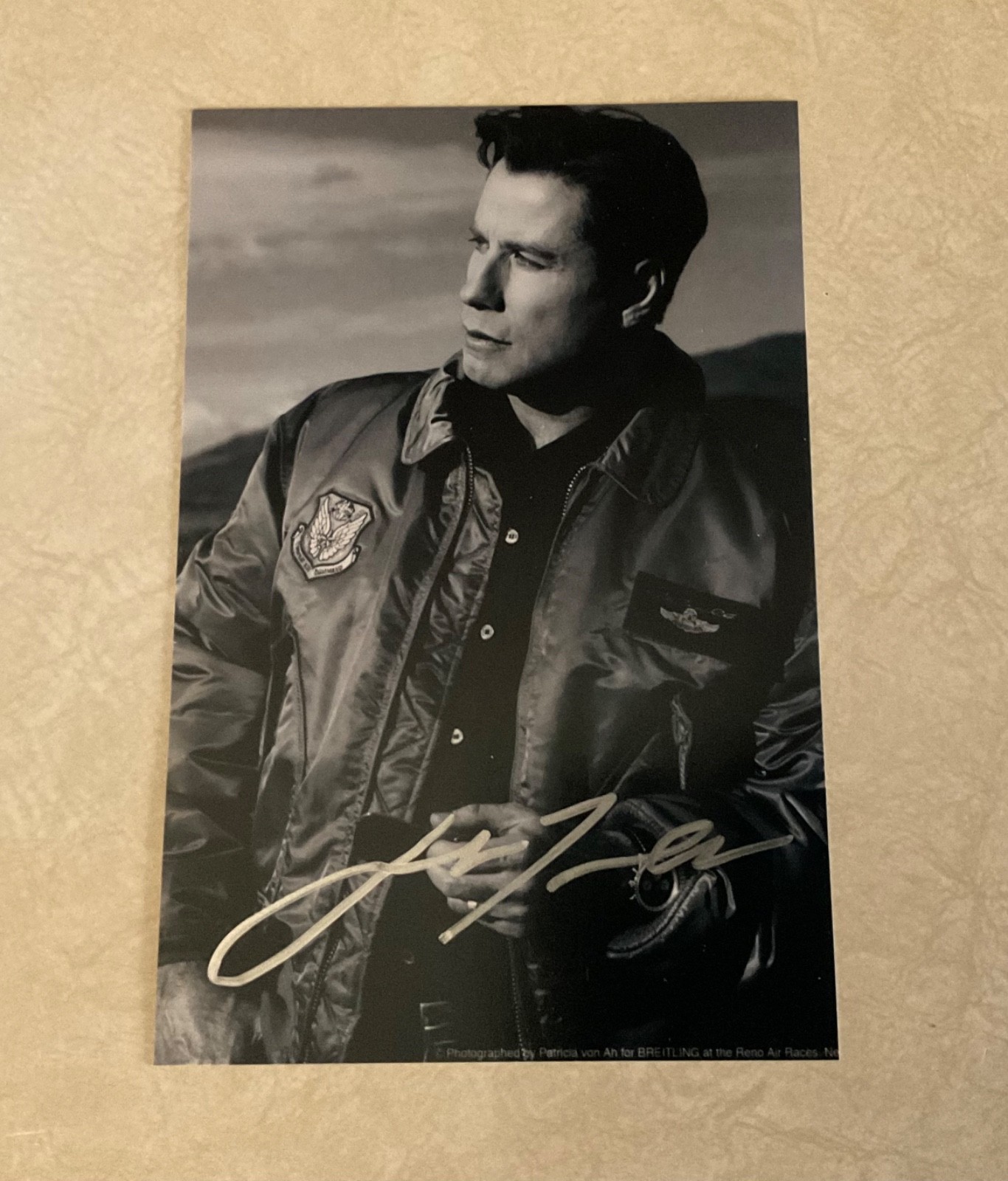 *JOHN TRAVOLTA* Signed Autograph 4×6 B/W w/COA
