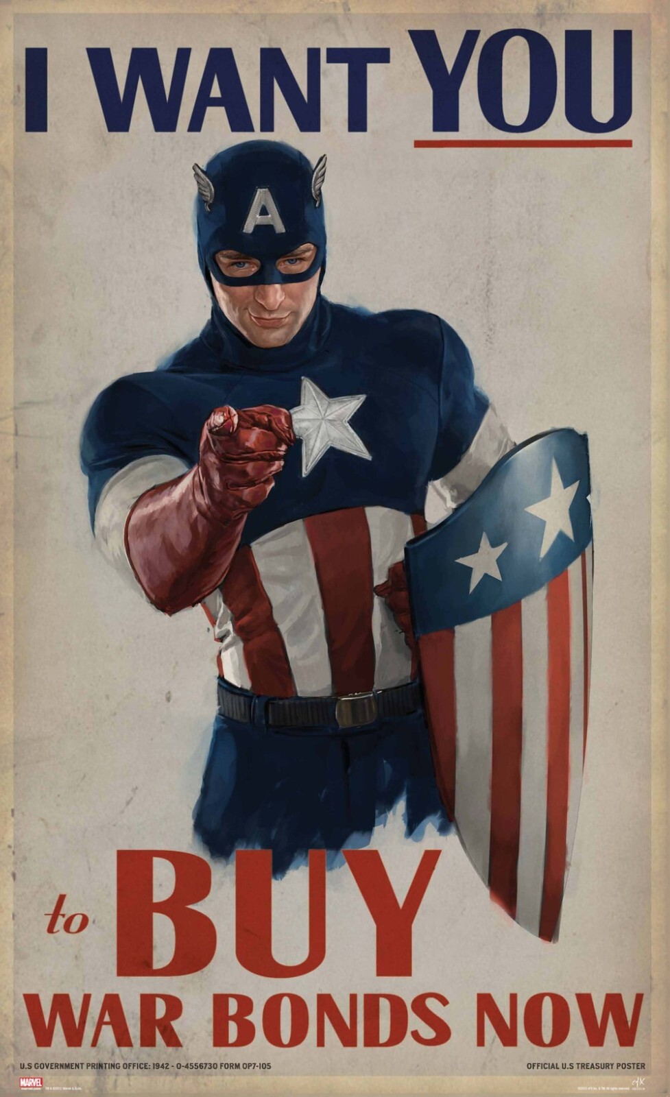 2011 Captain America The First Avenger Movie Poster 11X17 Chris Evans Marvel 🍿