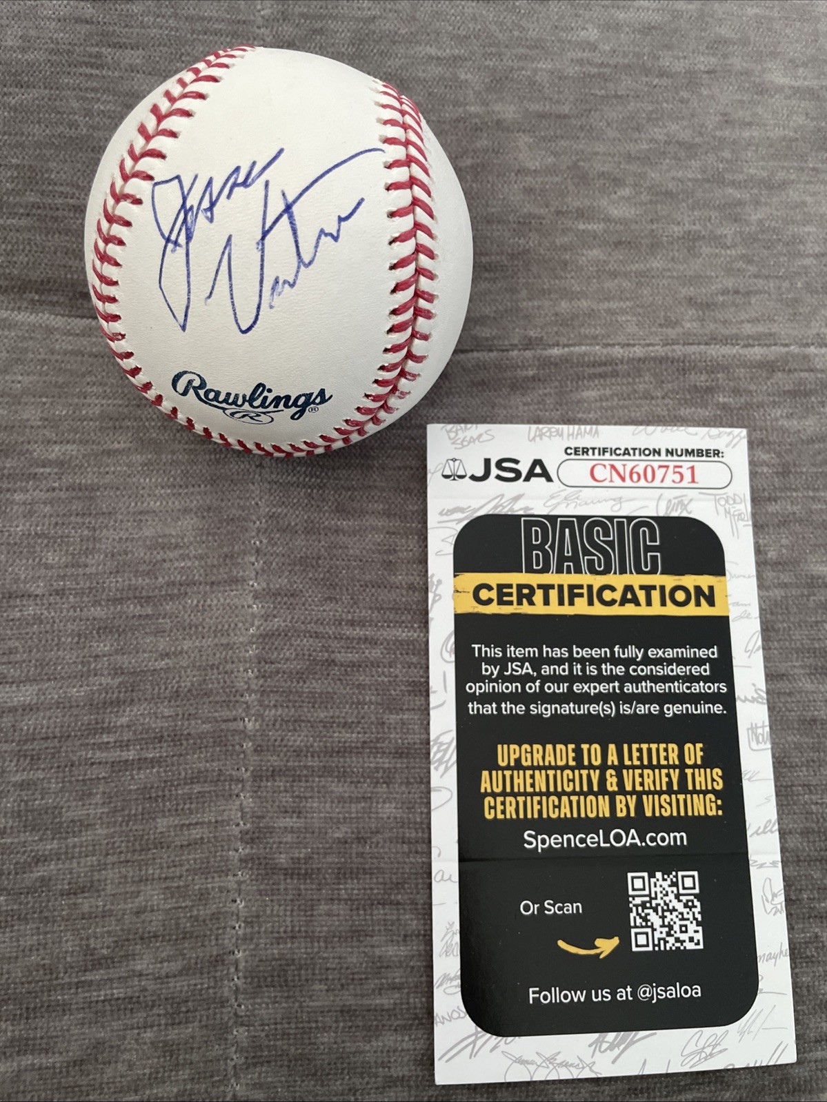 Jesse Ventura Autographed OML Baseball JSA CERTIFIED