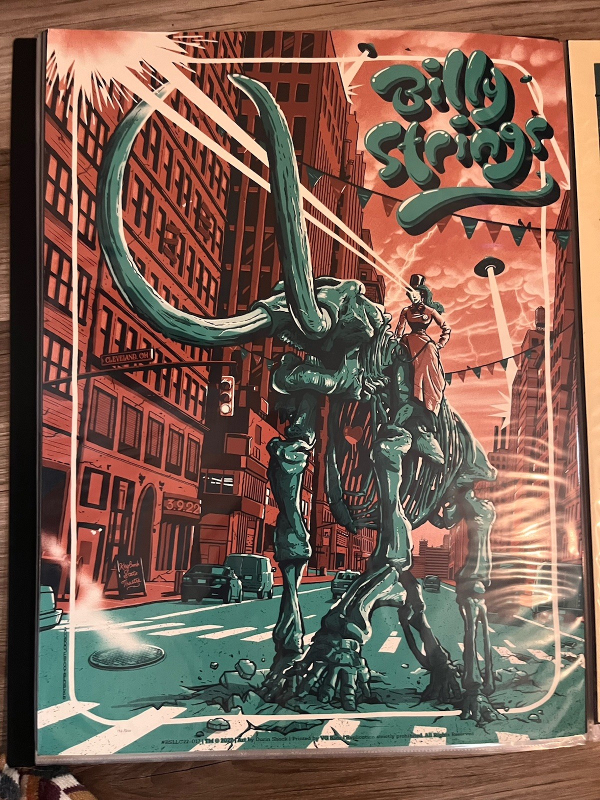 Cleveland, Ohio 3/9/2022 Billy Strings Show Print