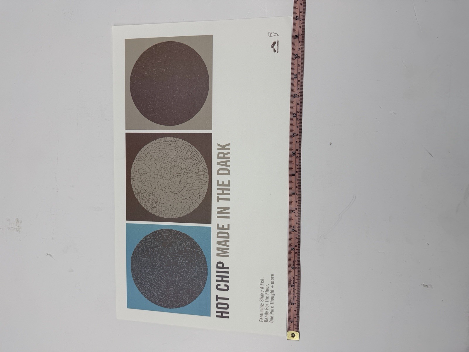 Hot Chip Made In The Dark Record Store Display Promo Poster Astralwerks 17″x 10″