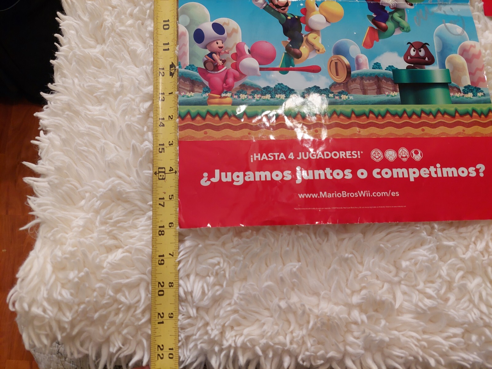 CHARLES MARTINET SIGNED set SUPER MARIO BROS. WII 12×18 NINTENDO