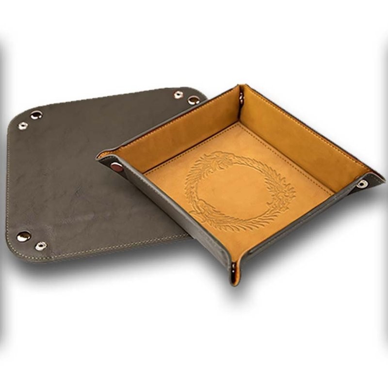 BONDED LEATHER CONTROL ‘UR ROLL DICE TRAY: THE ELDER SCROLLS