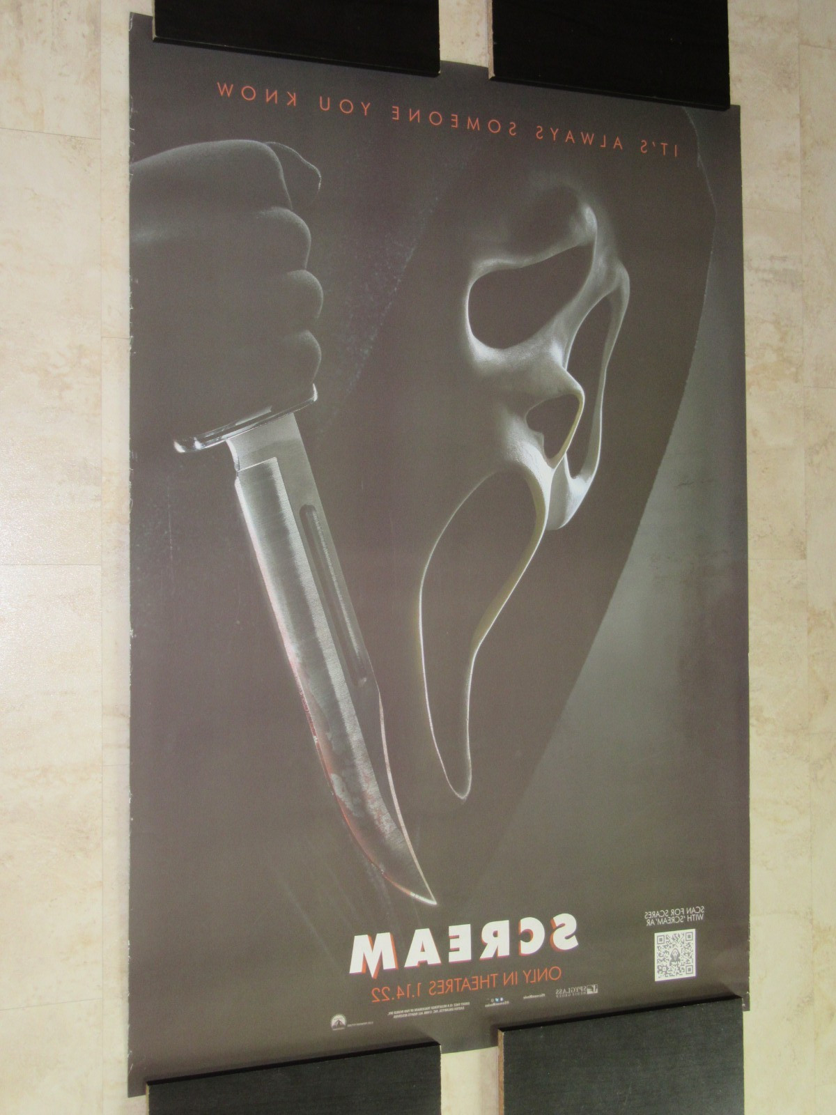 SCREAM 5 [ADV. VERSION] [DOUBLE-SIDED] [ORIGINAL] 27×40 D/S MOVIE POSTER [RARE]