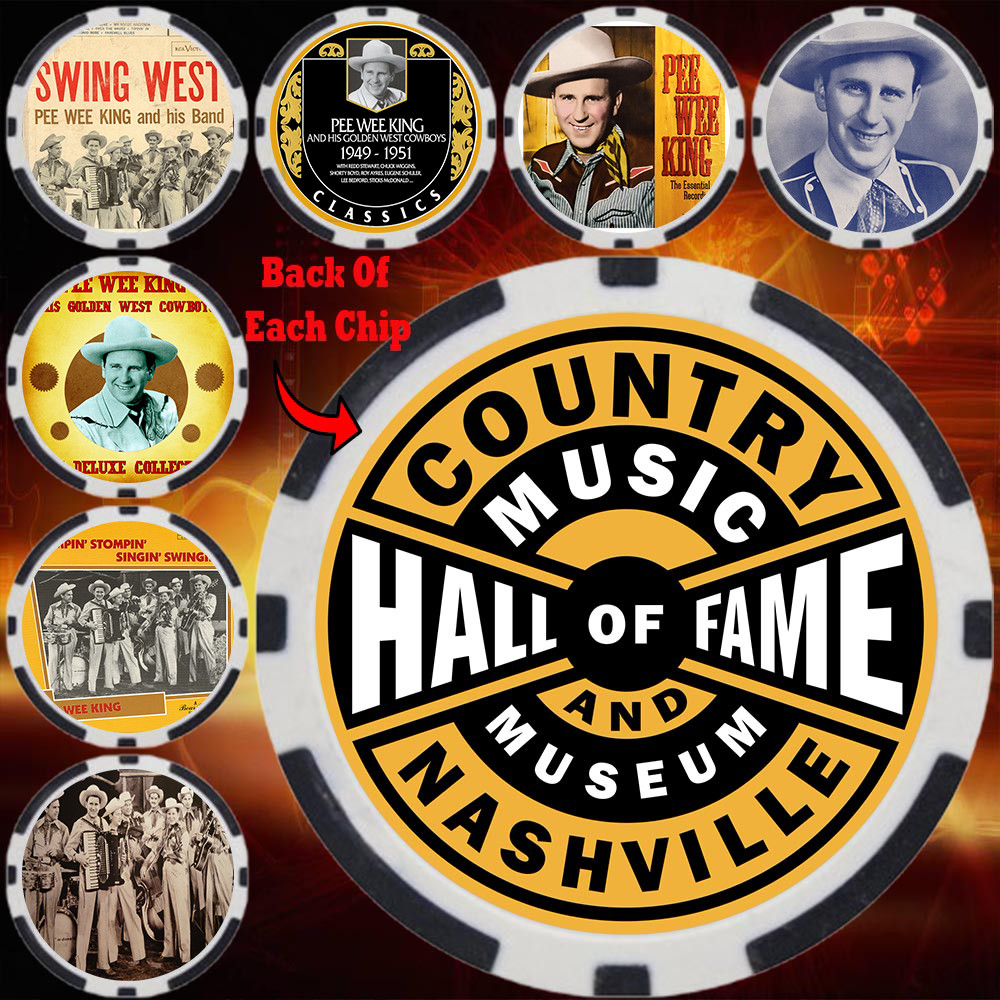 PEE WEE KING – COUNTRY MUSIC HALL OF FAMER – COLLECTABLE COIN SET (7)