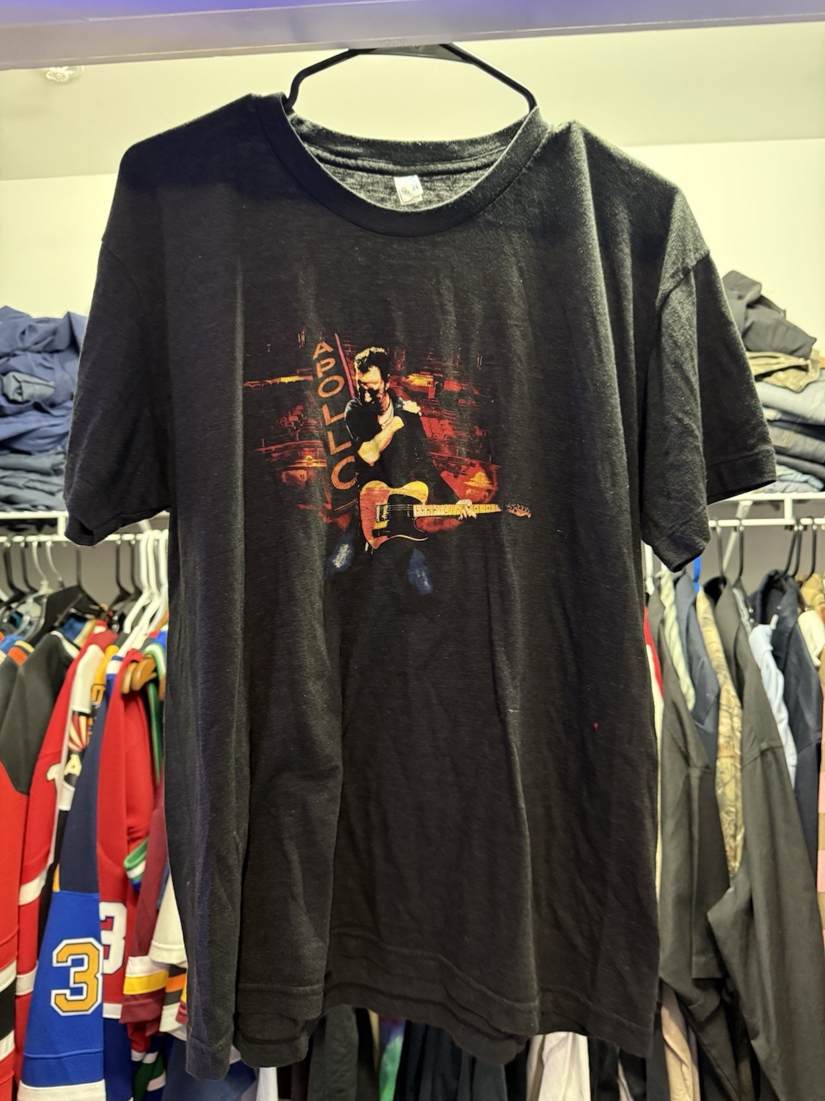 Bruce Springsteen Apollo Theater SiriusXM Black T-Shirt 03.09.12 Original