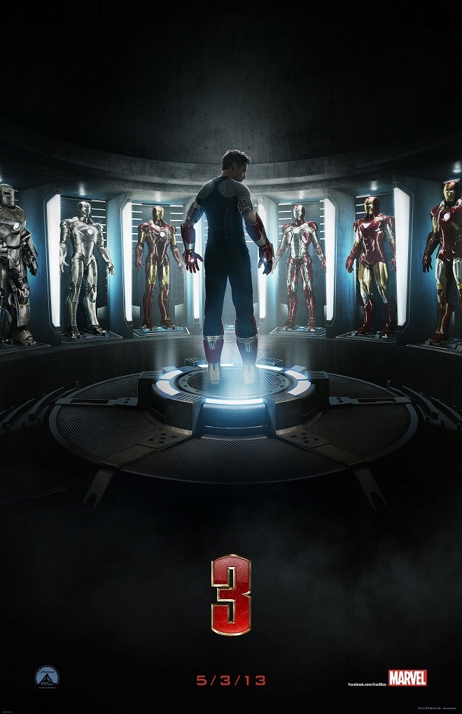 Iron Man 3 movie poster : 11 x 17 inches : (style a) : Robert Downey Jr poster