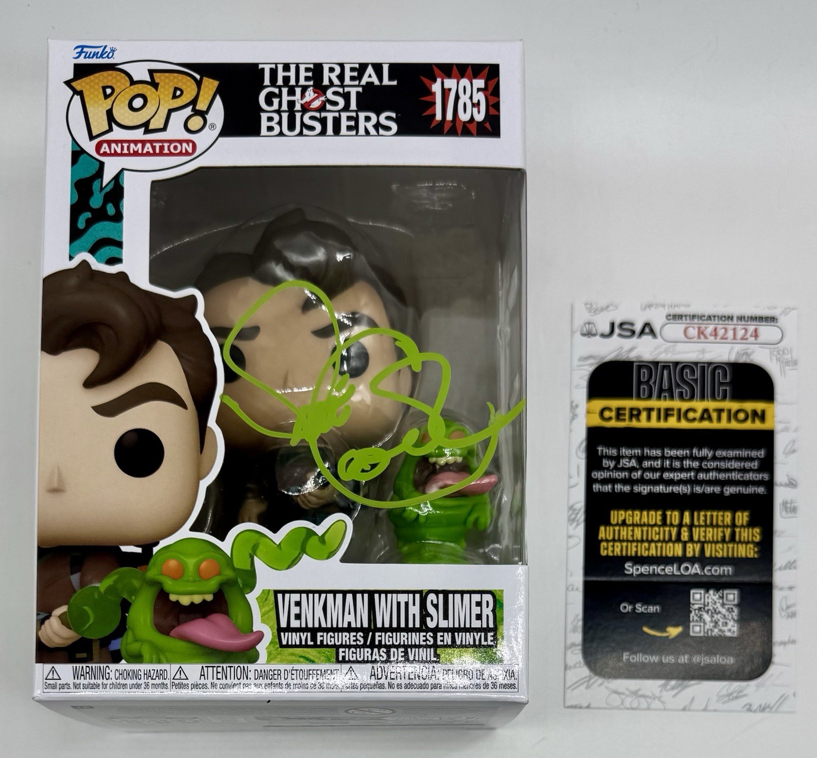 DAVE COULIER SIGNED AUTOGRAPH “VENKMAN” THE REAL GHOSTBUSTERS FUNKO POP JSA COA