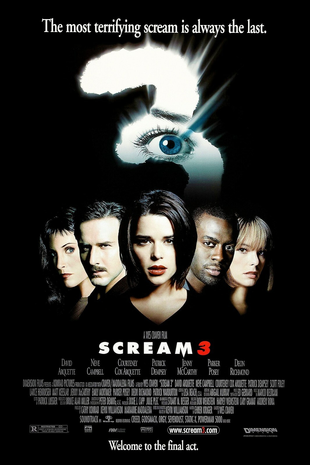 Scream 3 movie poster – Wes Craven, Horror – 11 x 17 inches – Scream poster