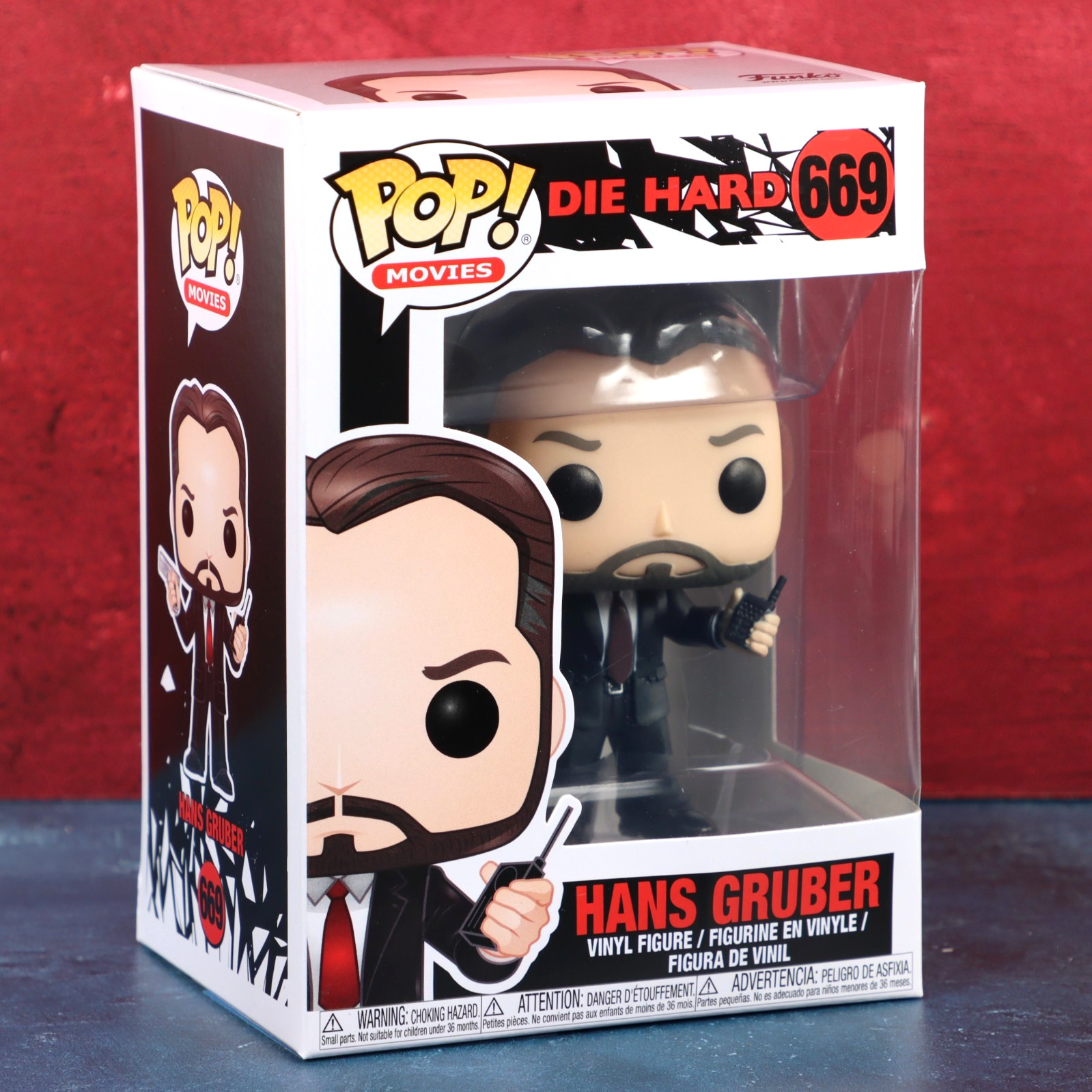Funko Pop Vinyl Die Hard 669 Hans Gruber Alan Rickman 2018 With Protector