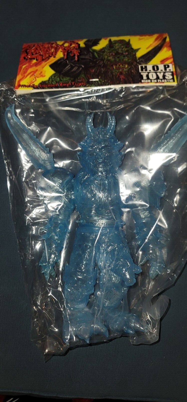 GWAR High On Plastic Exclusive Oderus Urungus 10″ Vinyl Figure TRANSLUCENT BLUE