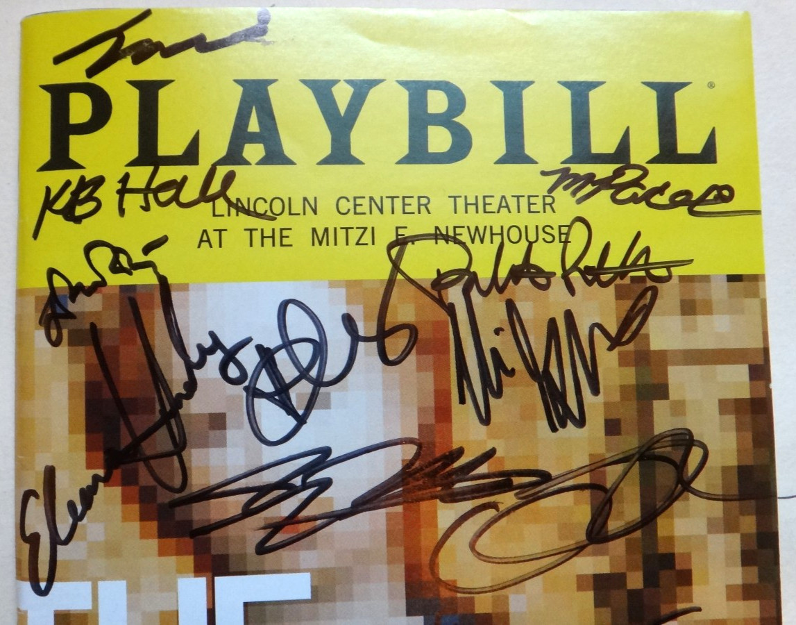 The Hard Problem Cast Signed Playbill 2018 Off Broadway Tom Stoppard