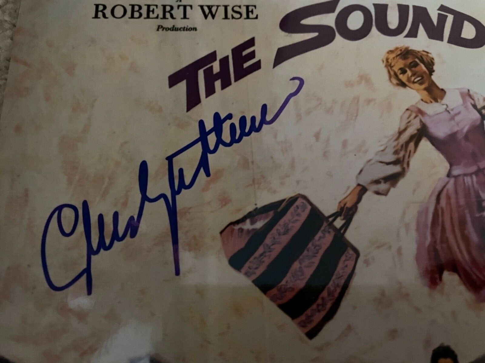 CHRISTOPHER PLUMMER JSA COA signed 8×10 Sound of Music Julie Andrews