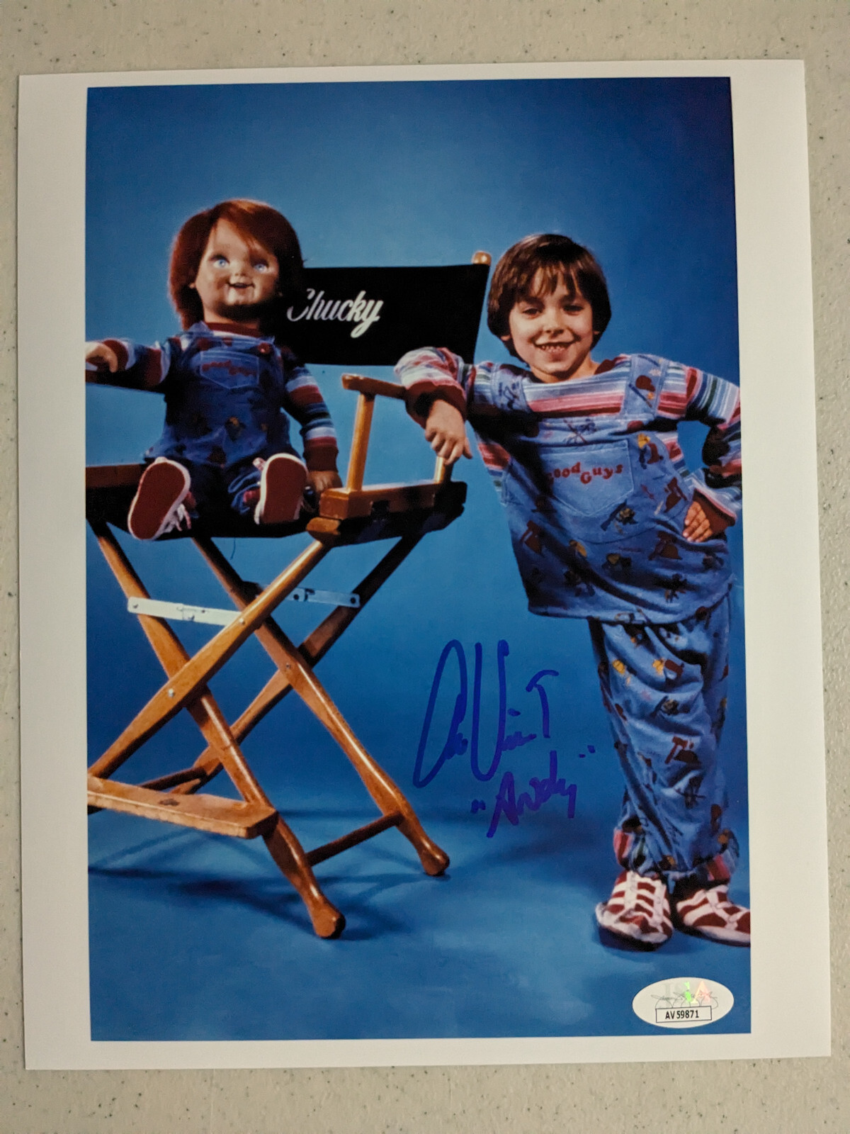 ALEX VINCENT Signed 8×10 Photo Autograph Child’s Play Chucky Autograph JSA COA z