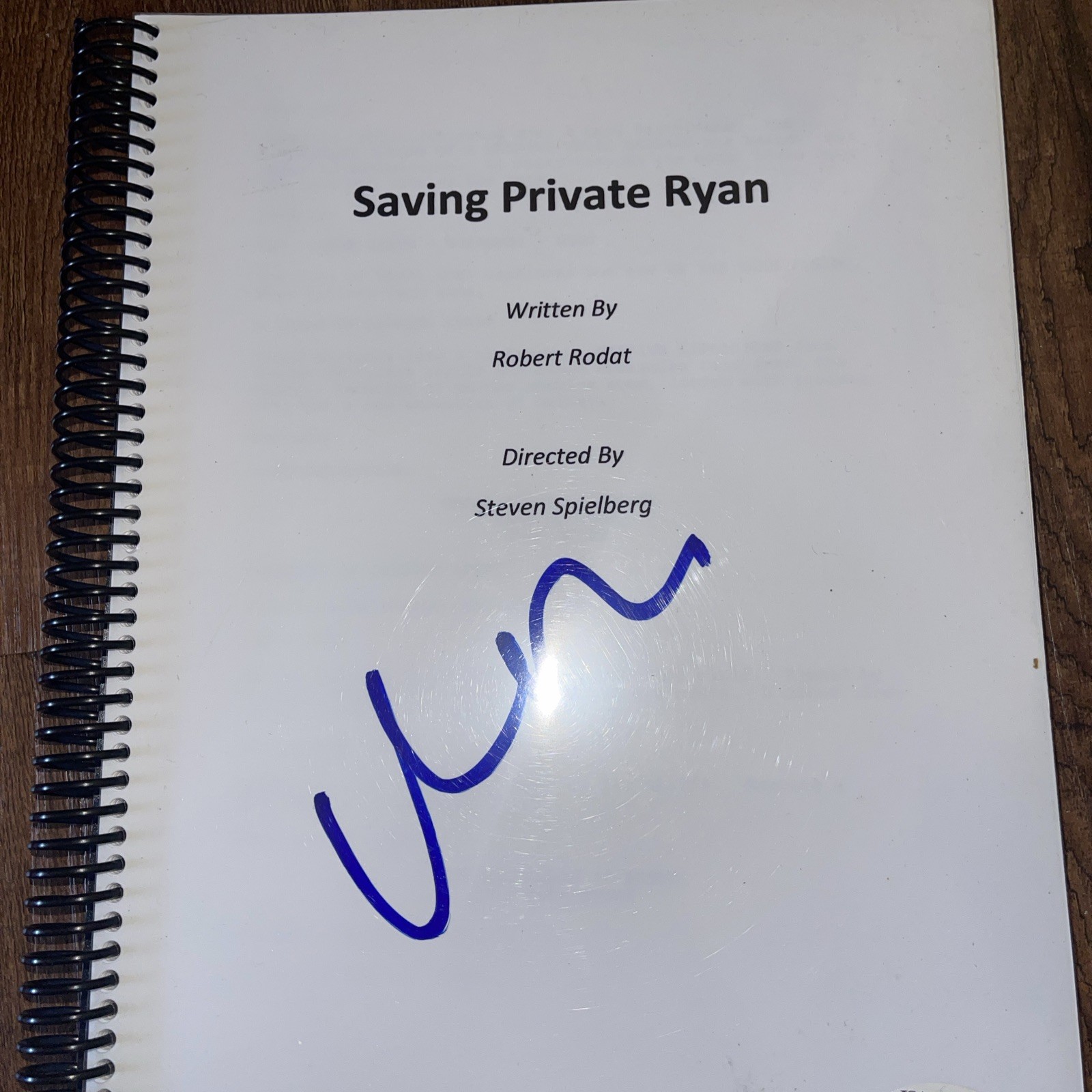 MATT DAMON SIGNED AUTOGRAPH SAVING PRIVATE RYAN FULL MOVIE SCRIPT – PSA
