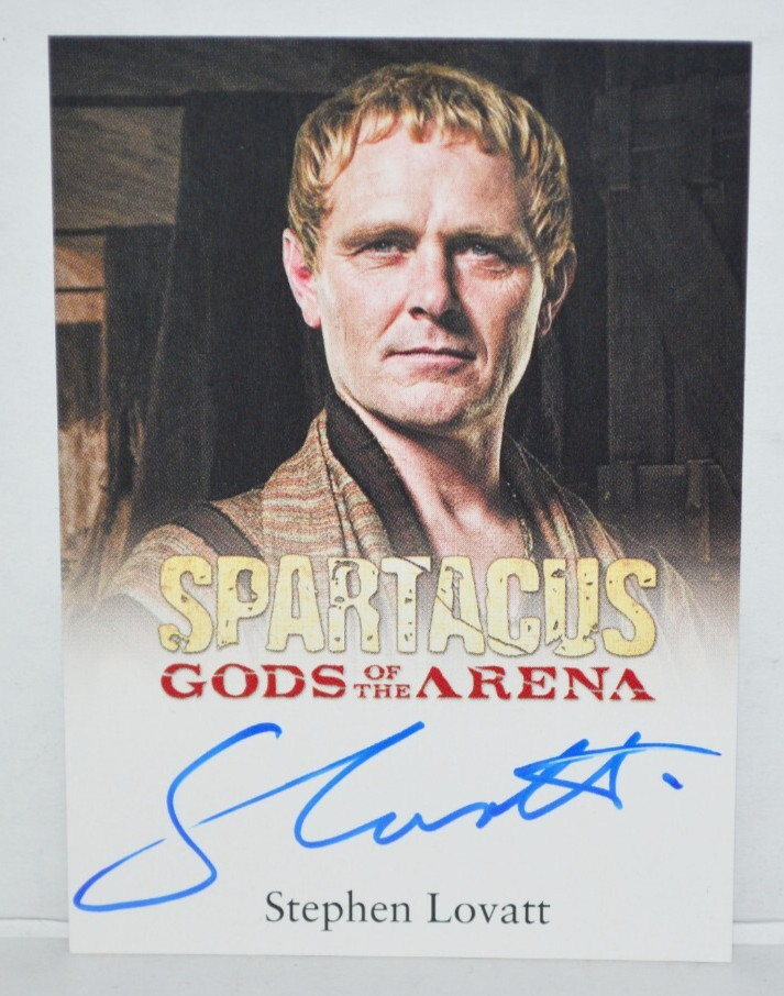 Rittenhouse Spartacus Gods of The Arena Stephen Lovatt As Tullius Autograph Card