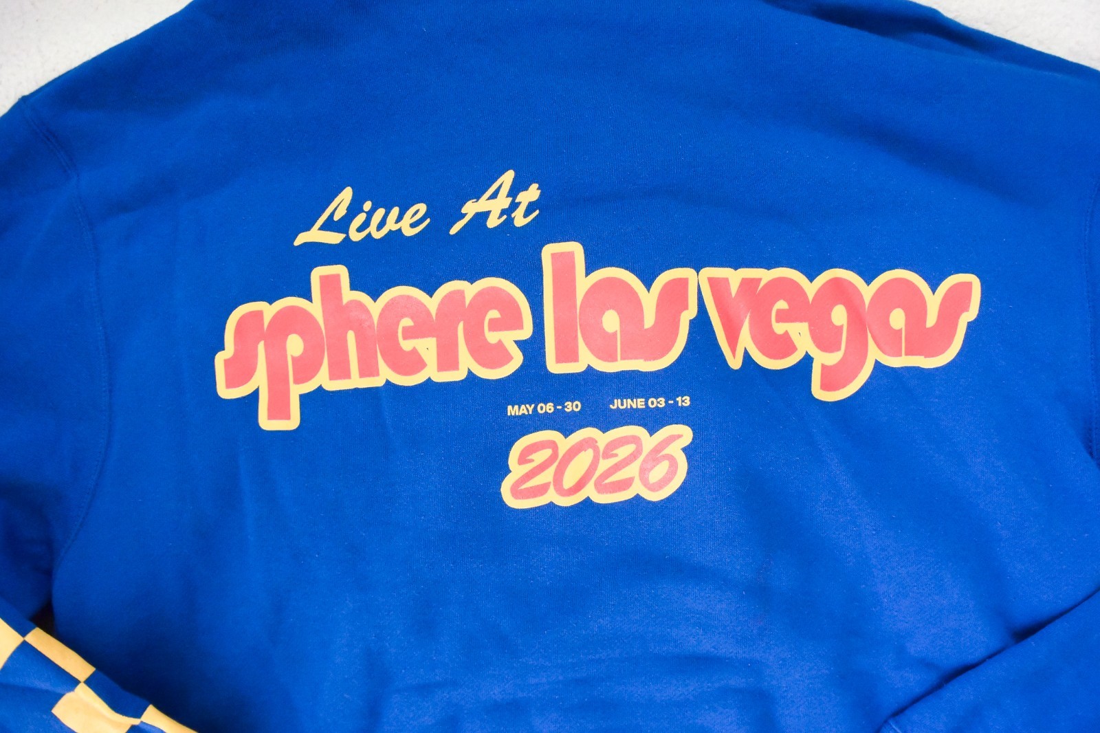 *NO DOUBT* Live at the Sphere, Las Vegas Blue Hoodie – Concert Exclusive – SMALL