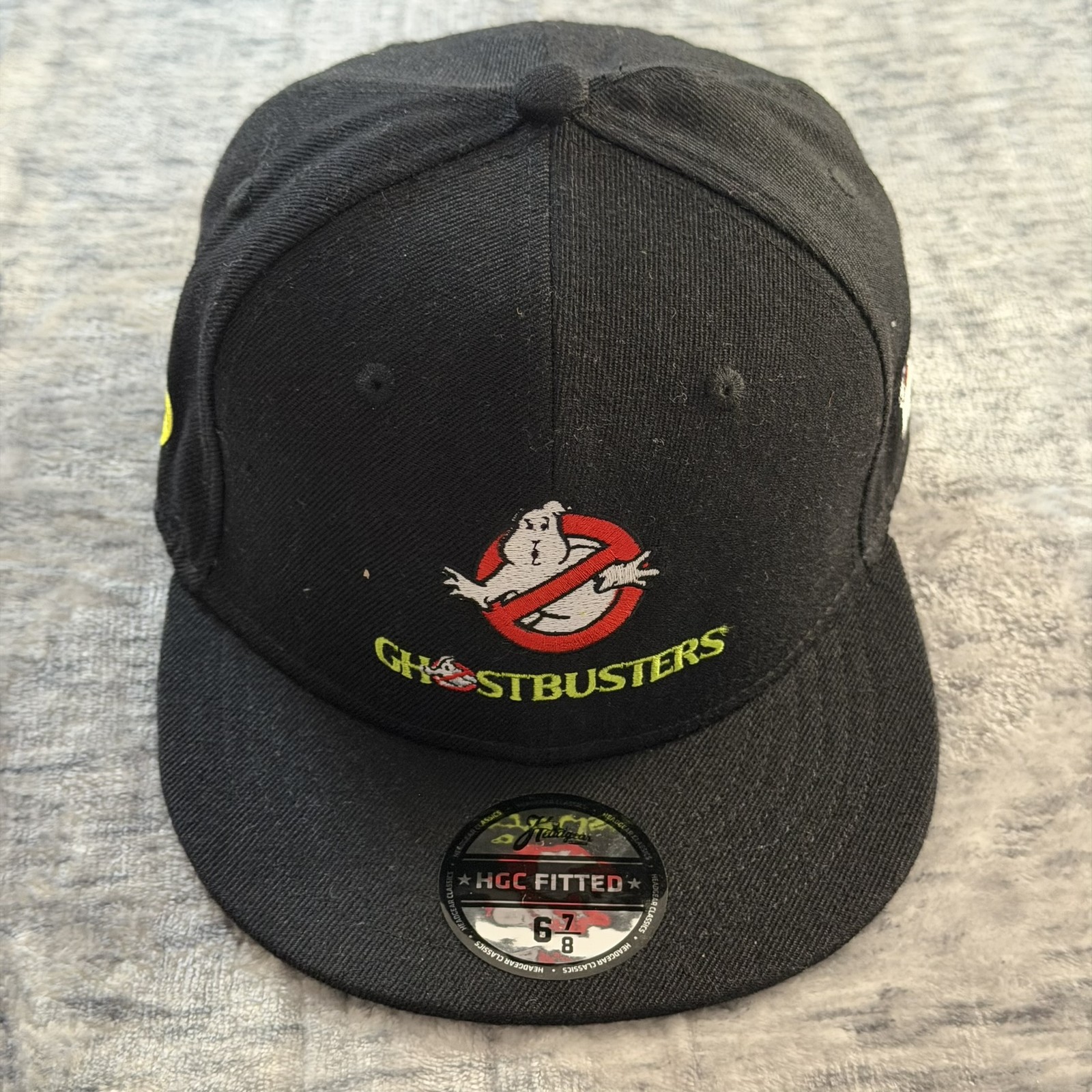 Ghostbusters HGC Fitted Hat 6 7/8 Black Headgear Classics Movie Merchandise