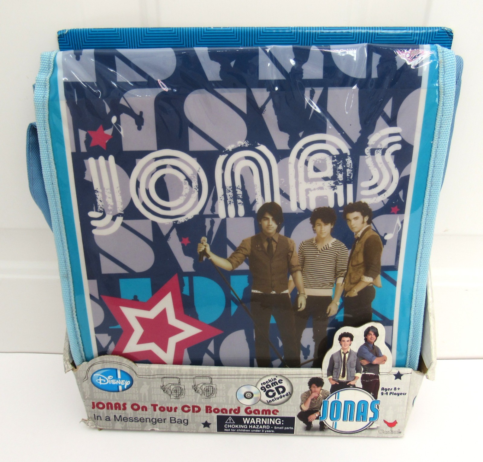 NEW (OTHER)!! CARDINAL DISNEY JONAS BROTHERS ON TOUR CD BOARD GAME MESSENGER BAG